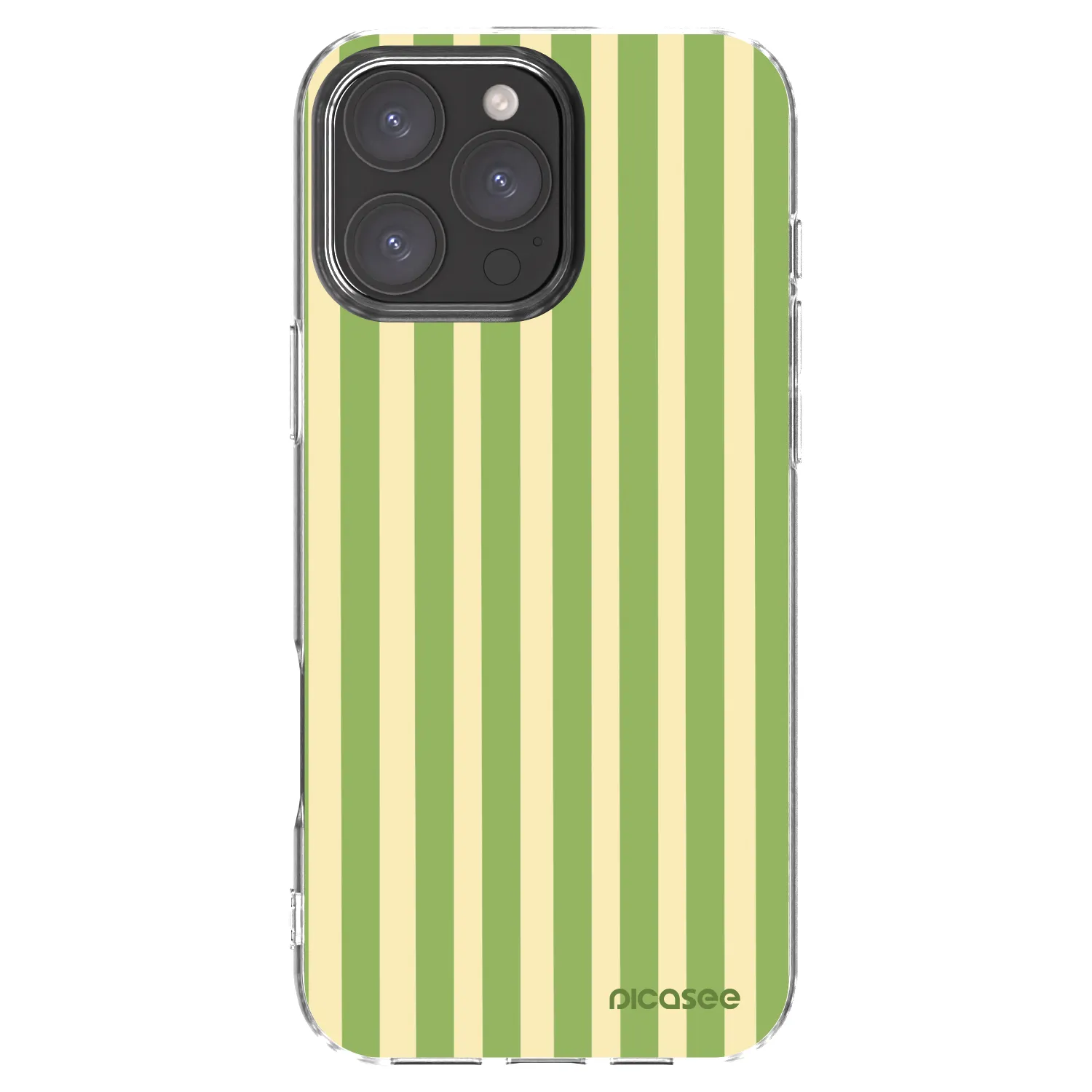 Picasee silikonowe przeźroczyste etui na Apple iPhone 16 Pro Max - Lines Matcha