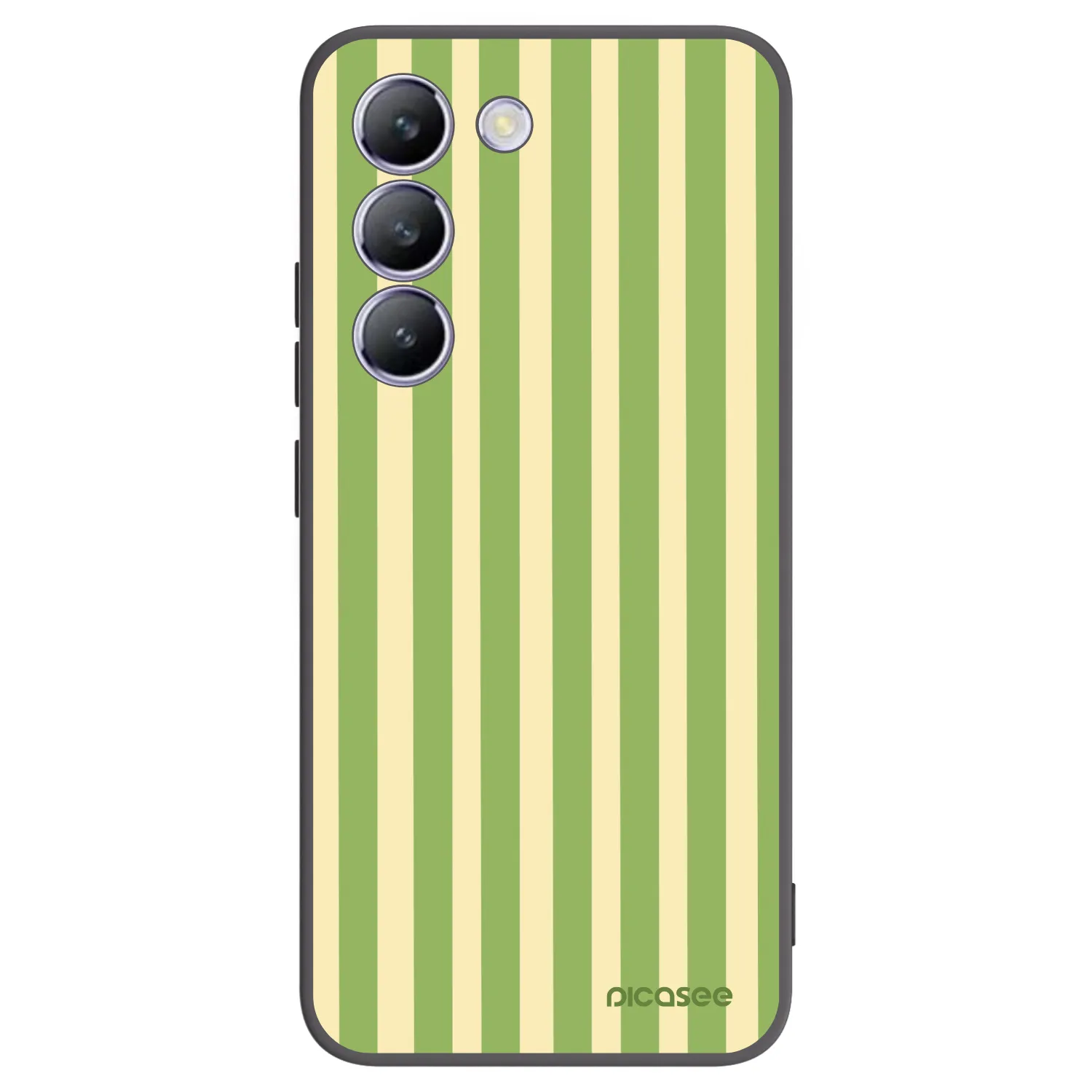 Picasee silikonowe czarne etui na Vivo V40 SE 5G - Lines Matcha