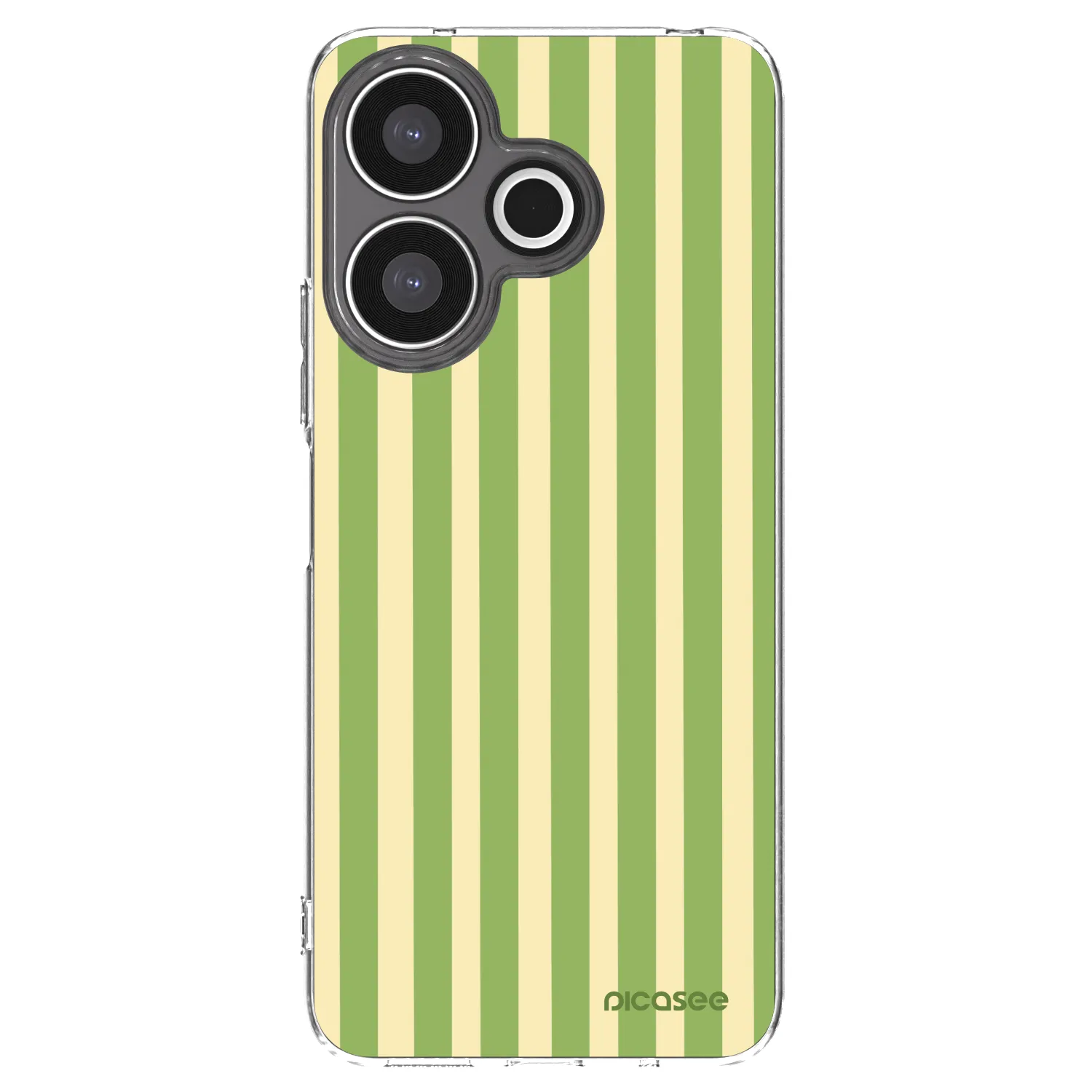 Picasee silikonowe przeźroczyste etui na Xiaomi Redmi 13 4G - Lines Matcha