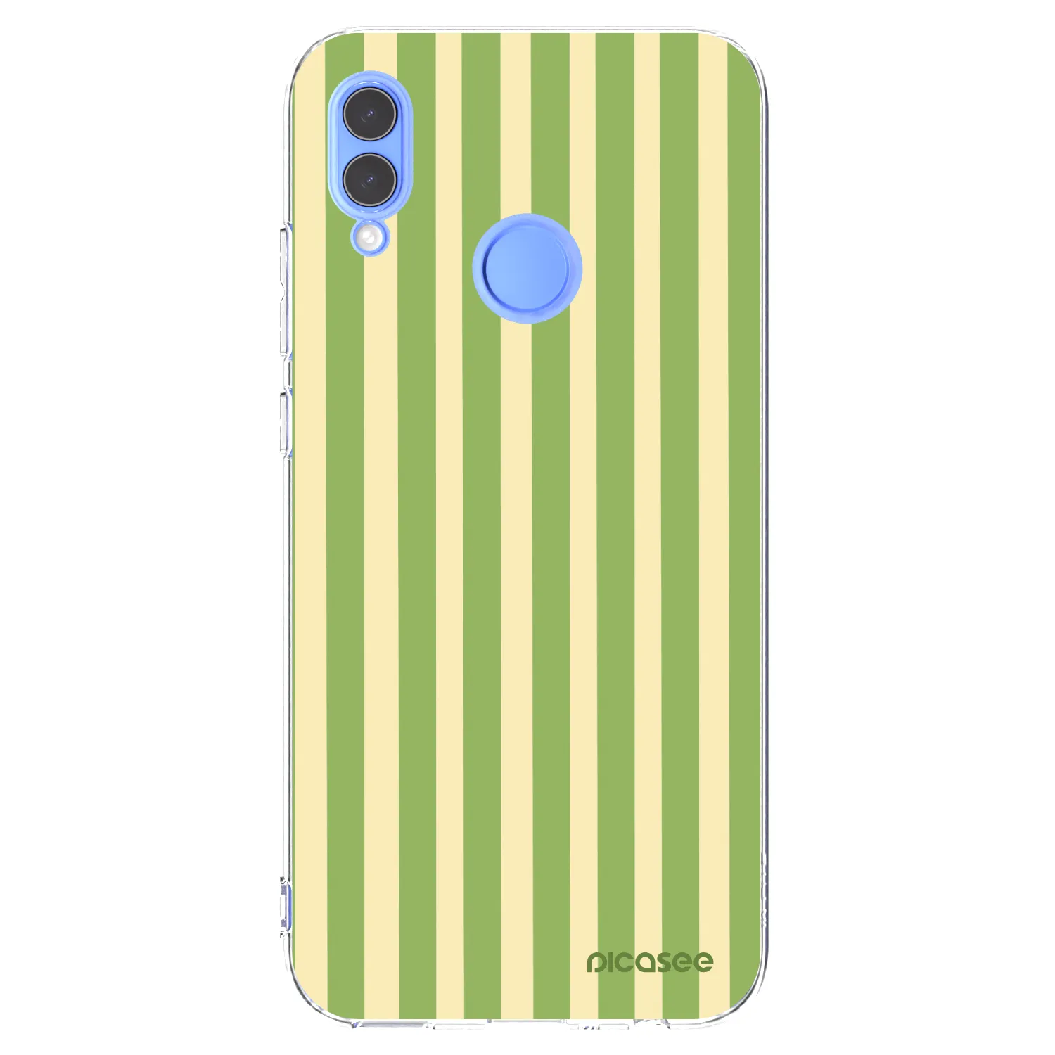 Picasee silikonowe przeźroczyste etui na Honor 10 Lite - Lines Matcha