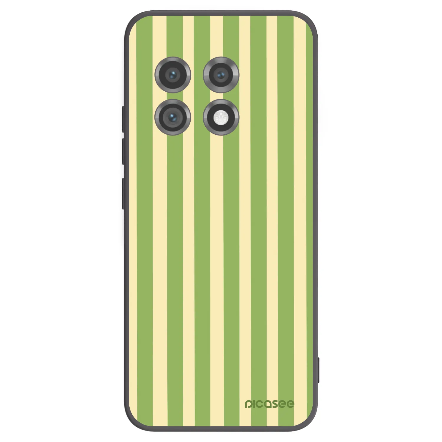 Picasee silikonowe czarne etui na OnePlus 11 5G - Lines Matcha