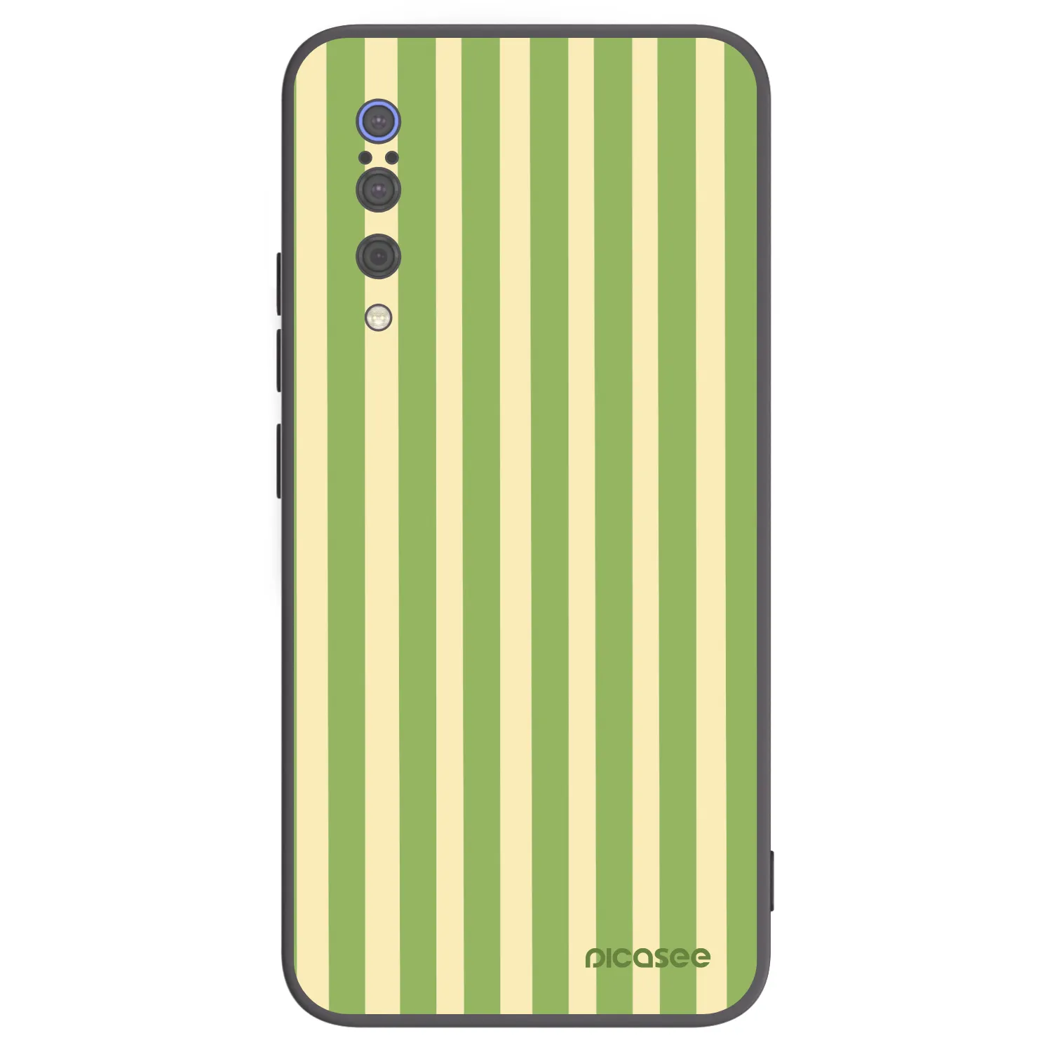 Picasee silikonowe czarne etui na Xiaomi Mi 9 - Lines Matcha