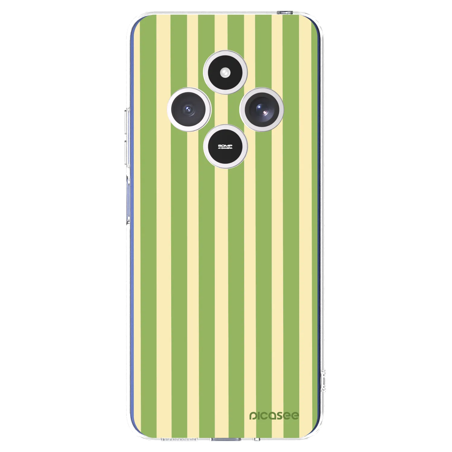Picasee silikonowe przeźroczyste etui na Xiaomi Redmi 14C - Lines Matcha