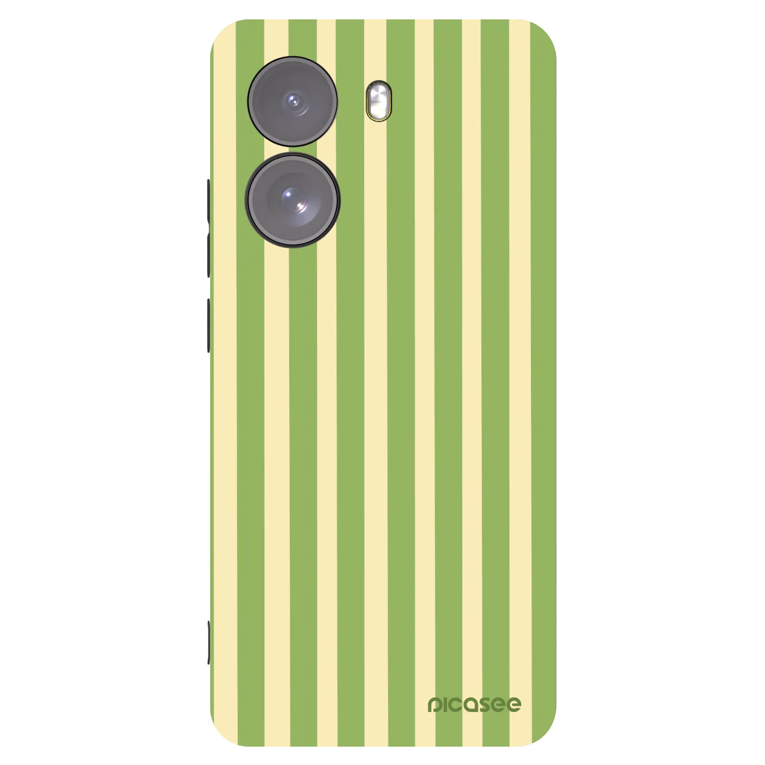 Picasee silikonowe czarne etui na Xiaomi Poco X7 - Lines Matcha