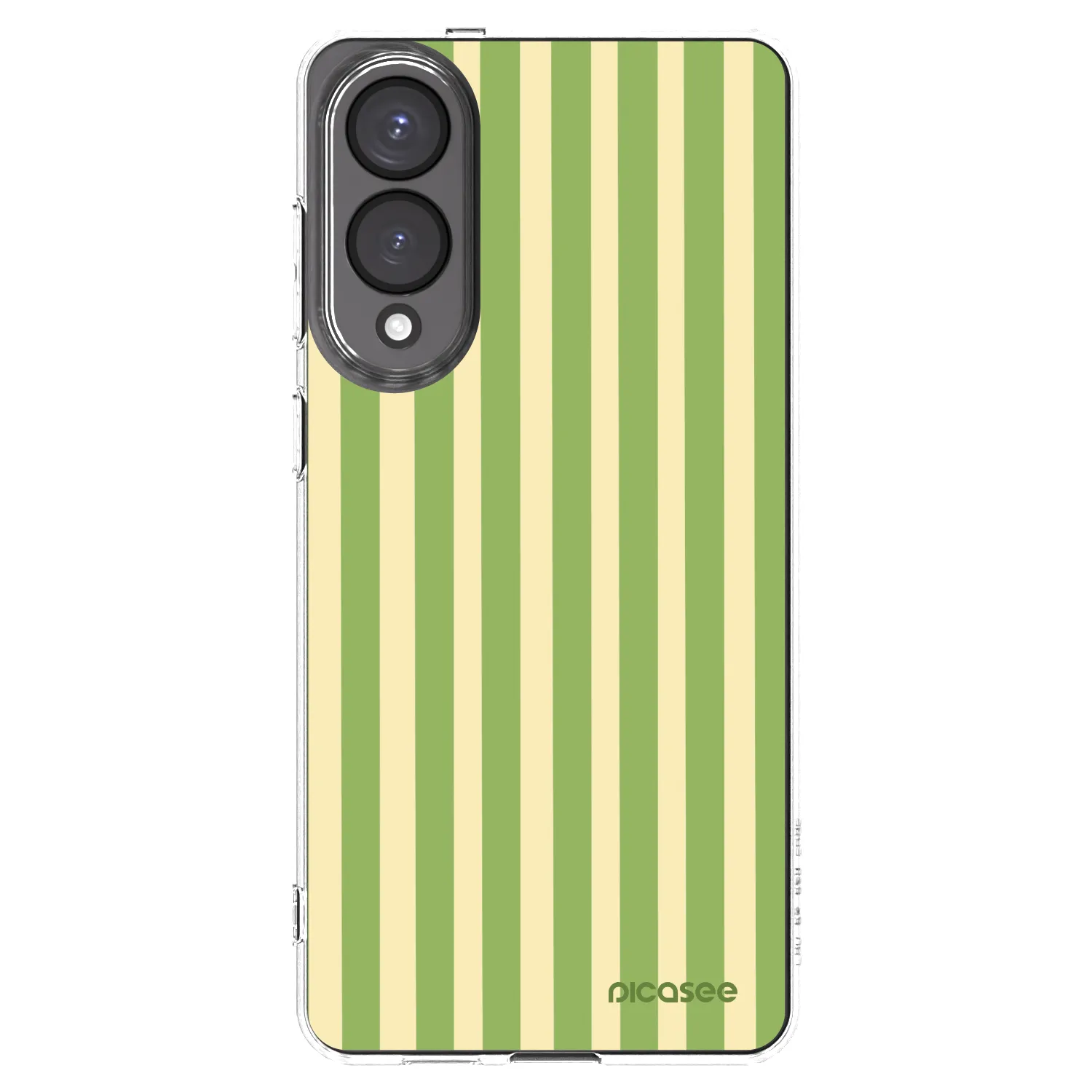 Picasee silikonowe przeźroczyste etui na Samsung Galaxy S25 Edge 5G - Lines Matcha