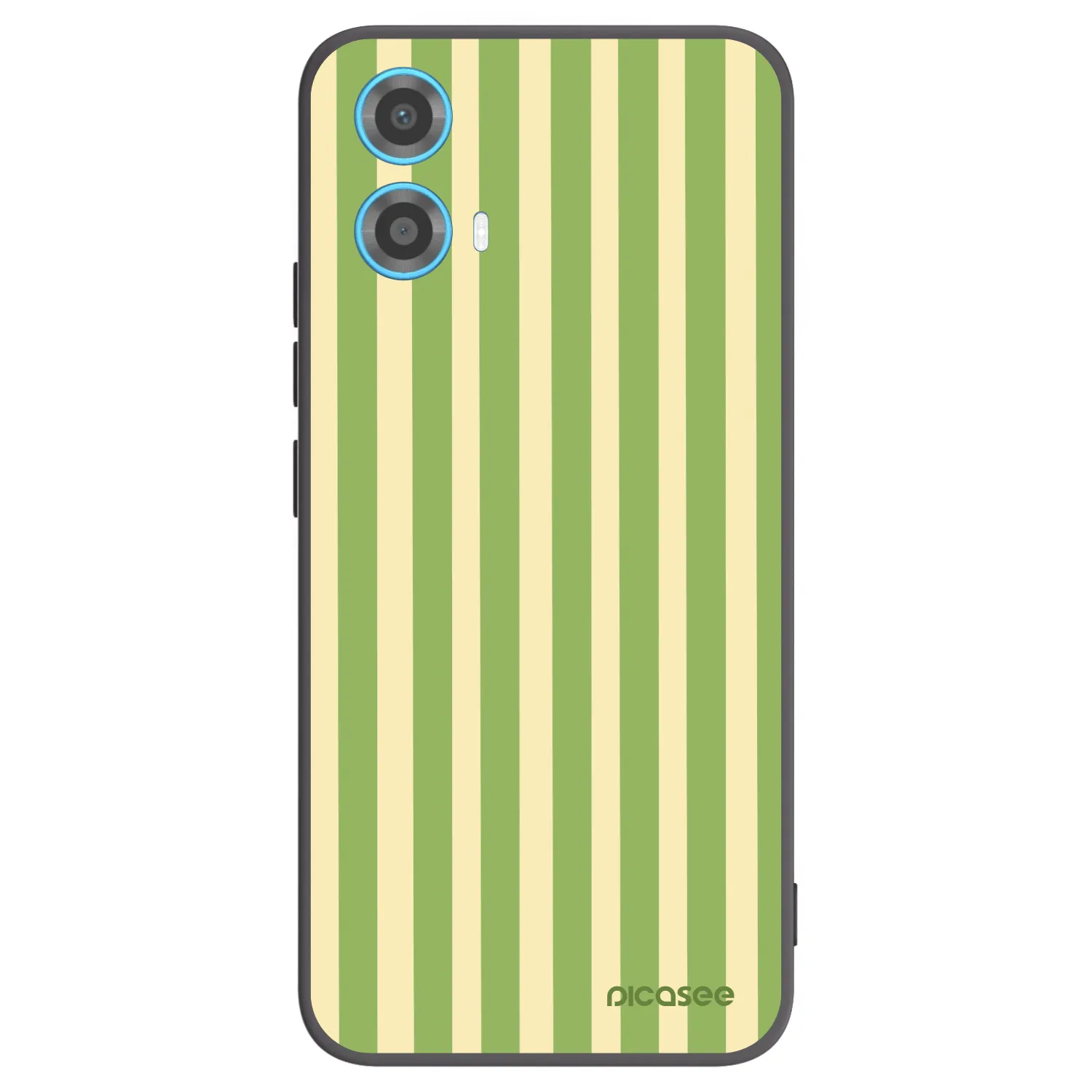 Picasee silikonowe czarne etui na Motorola Moto G34 5G - Lines Matcha
