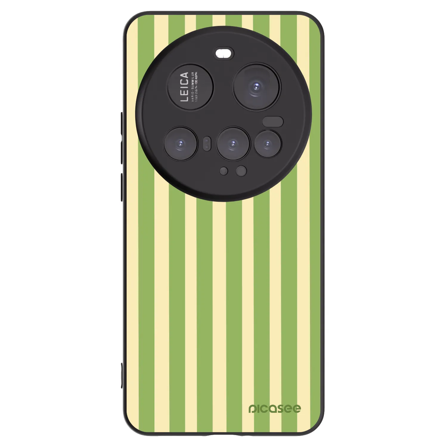 Picasee silikonowe czarne etui na Xiaomi 15 Ultra - Lines Matcha