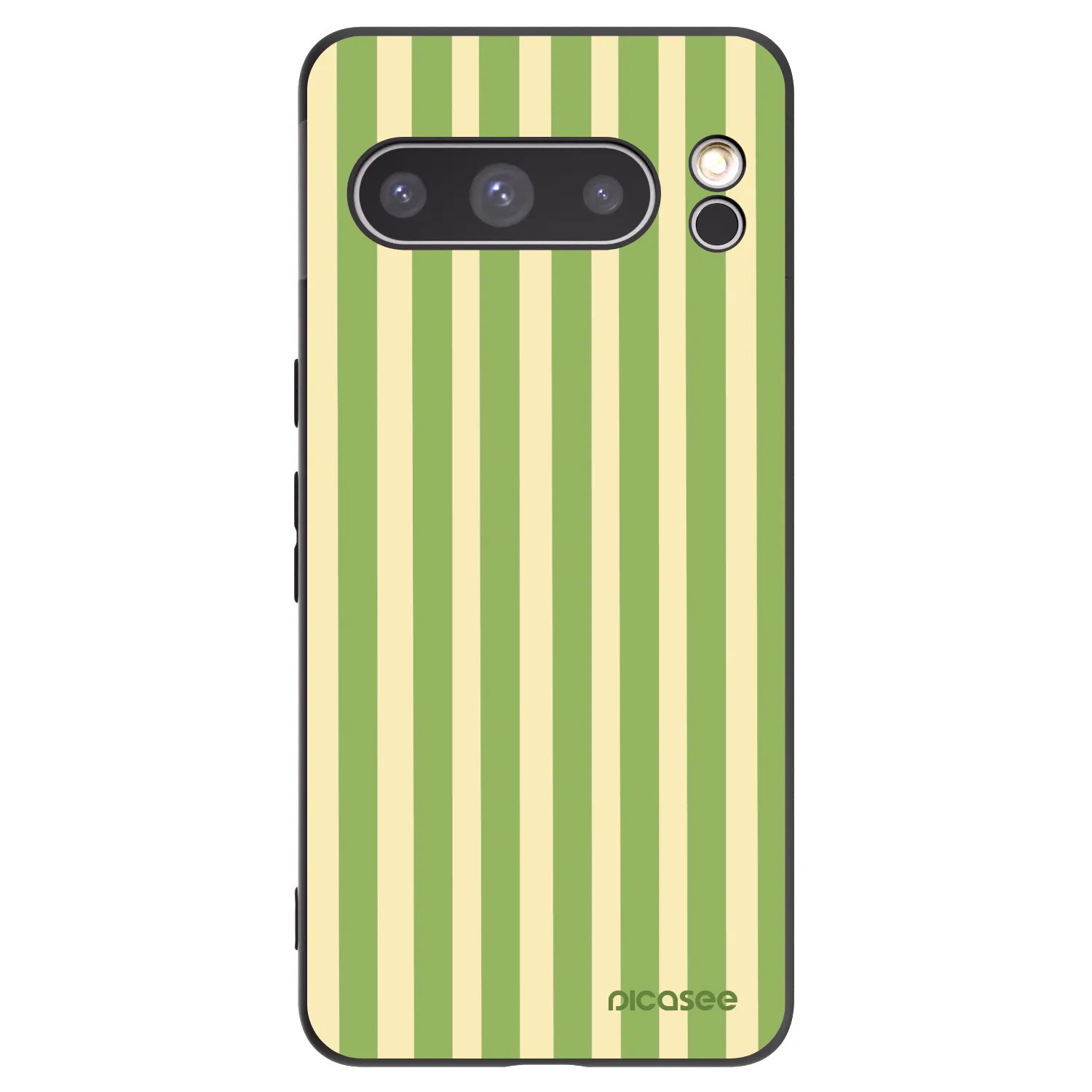 Picasee silikonowe czarne etui na Google Pixel 8 Pro - Lines Matcha