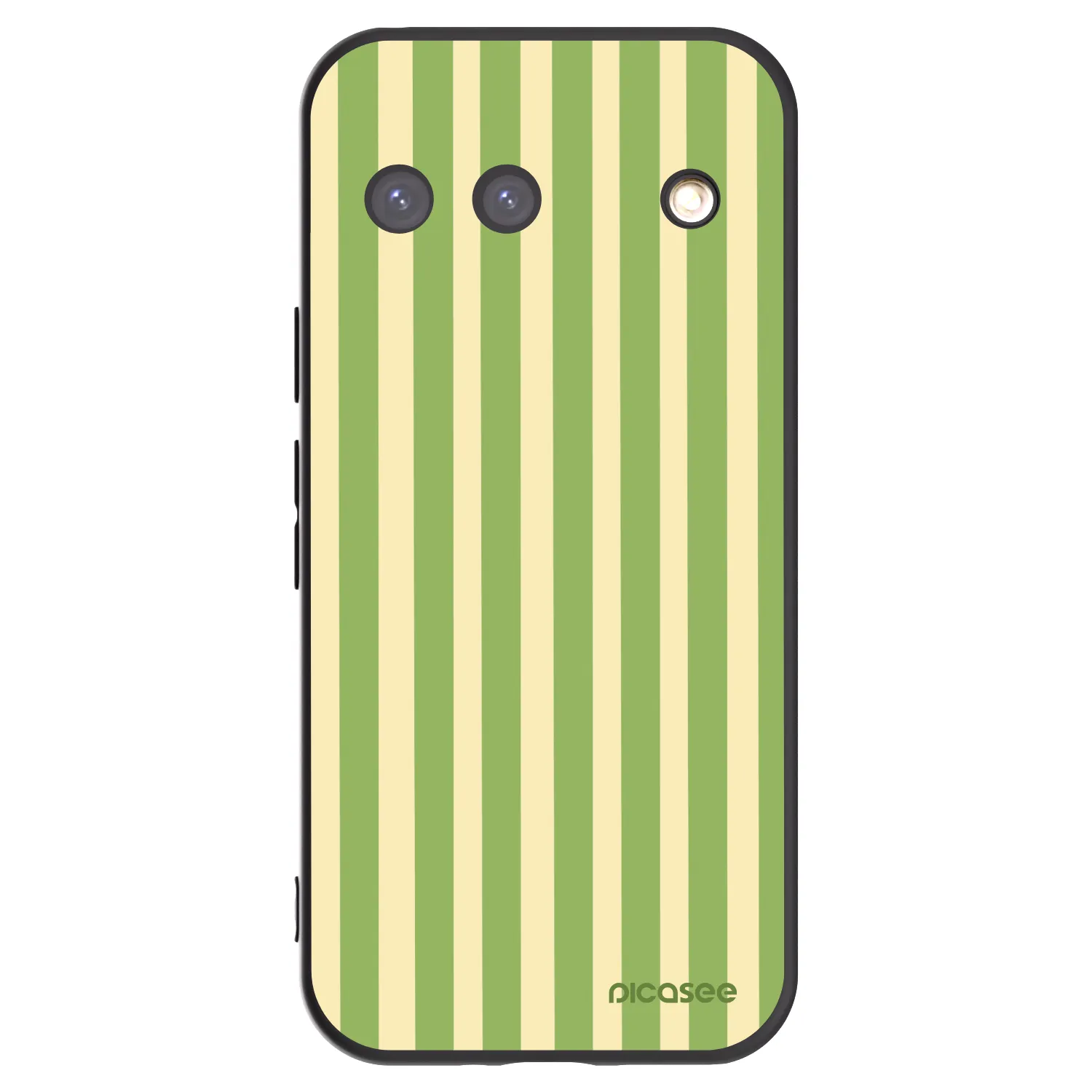 Picasee silikonowe czarne etui na Google Pixel 9 - Lines Matcha
