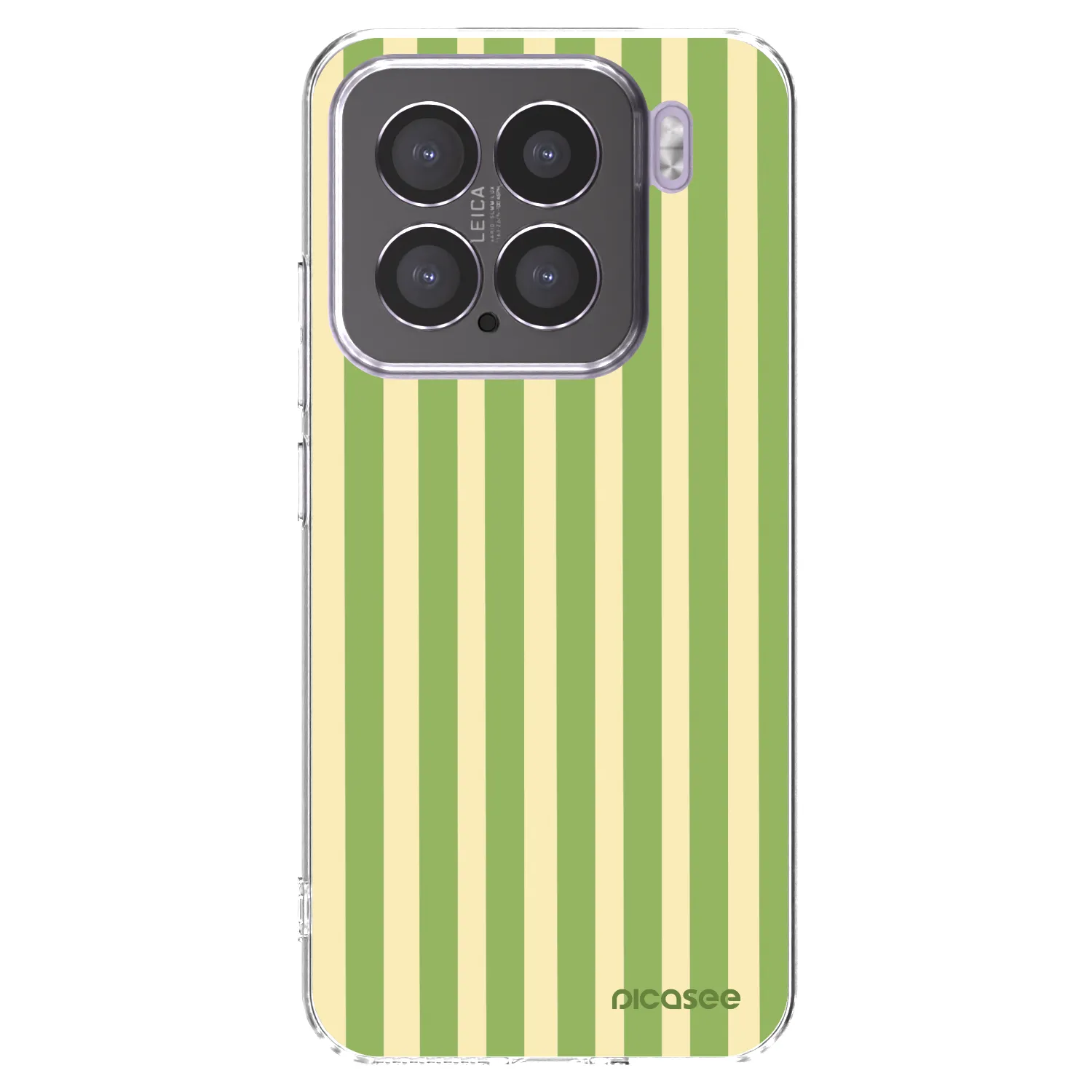 Picasee silikonowe przeźroczyste etui na Xiaomi 15 - Lines Matcha