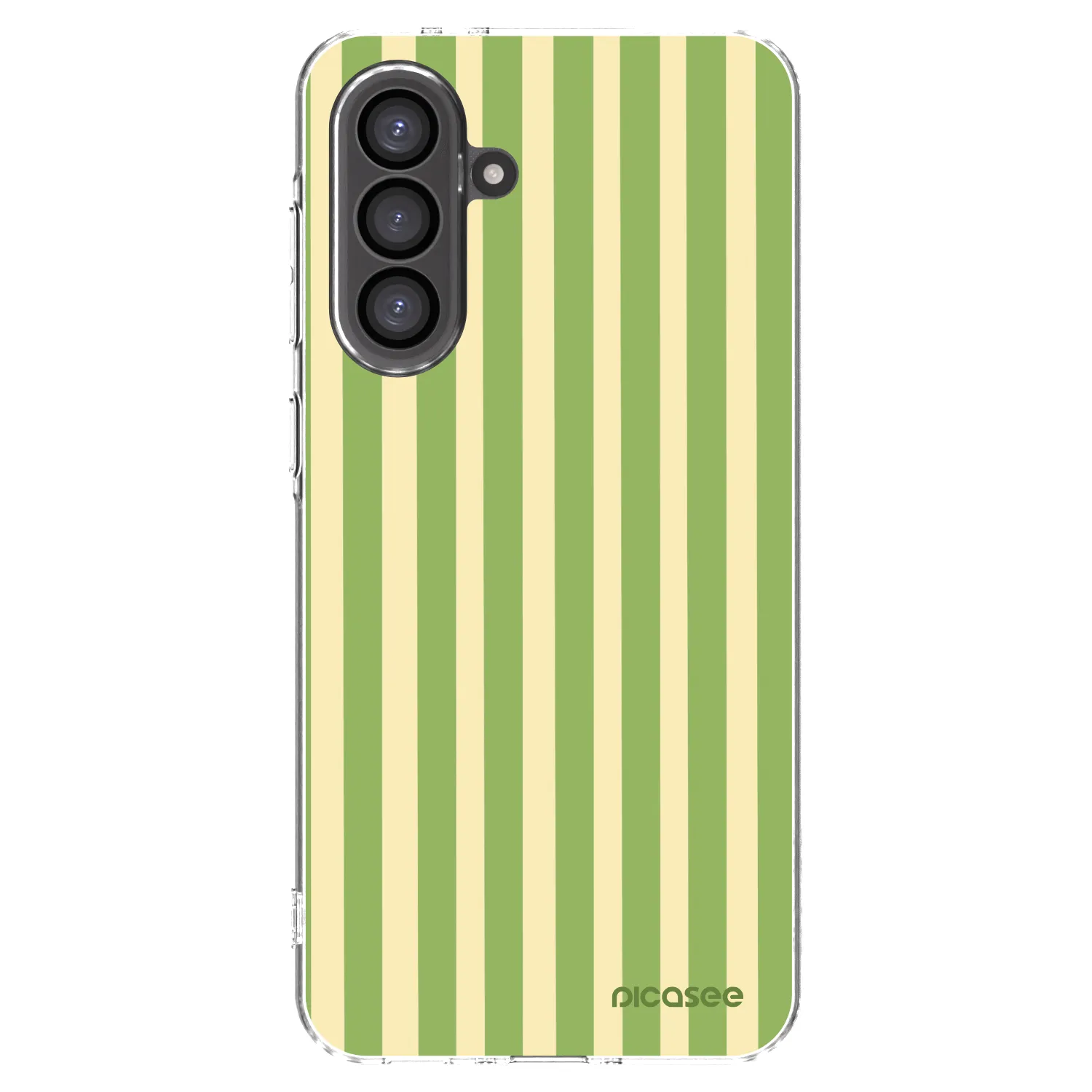 Picasee silikonowe przeźroczyste etui na Samsung Galaxy A56 5G A566B - Lines Matcha