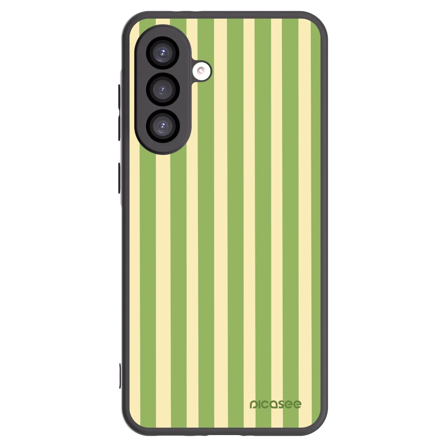 Picasee silikonowe czarne etui na Samsung Galaxy A26 5G A266B - Lines Matcha
