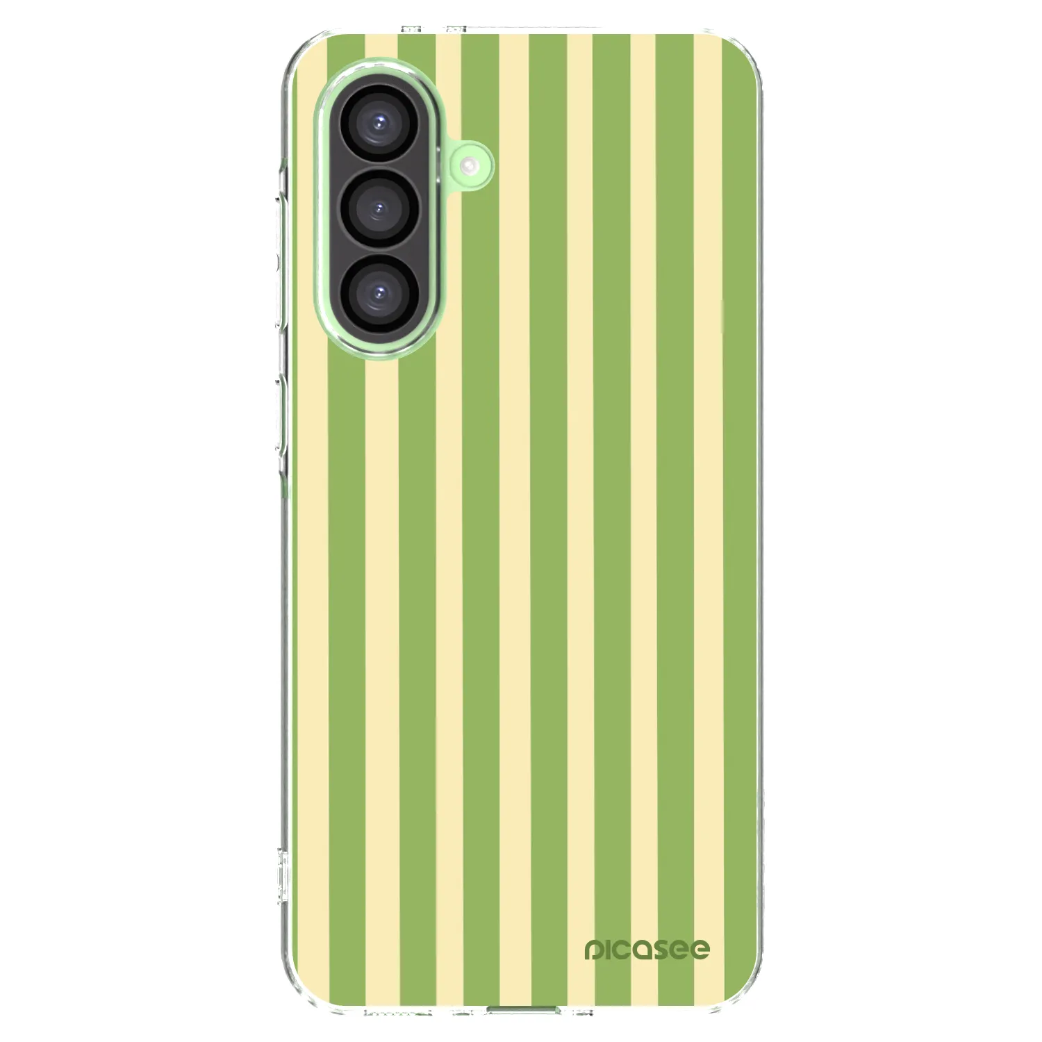 Picasee silikonowe przeźroczyste etui na Samsung Galaxy A26 5G A266B - Lines Matcha