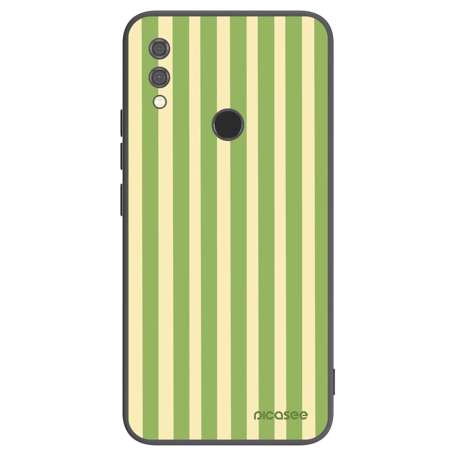 Picasee silikonowe czarne etui na Xiaomi Redmi Note 7 - Lines Matcha