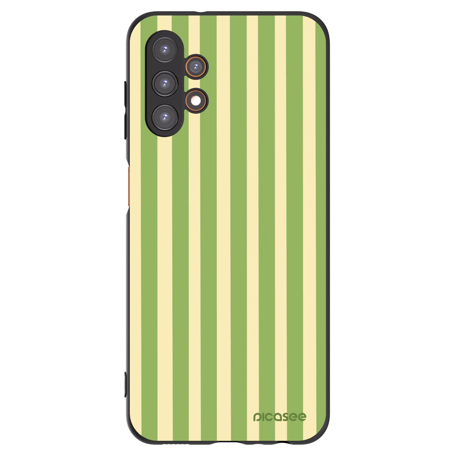 Picasee silikonowe czarne etui na Samsung Galaxy A13 5G - Lines Matcha