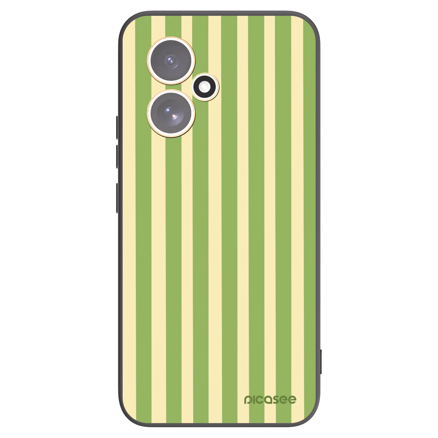 Picasee silikonowe czarne etui na Honor 400 5G - Lines Matcha