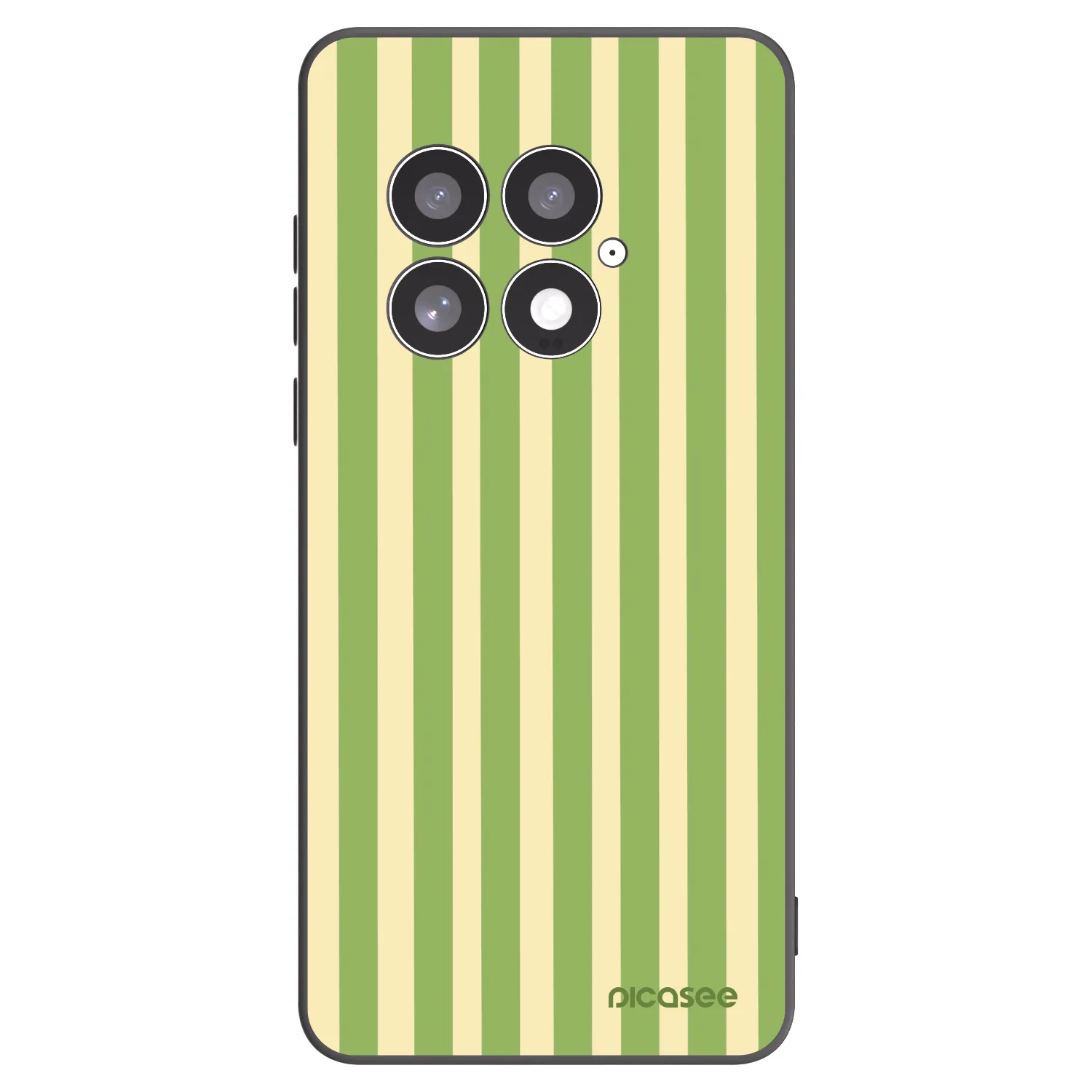 Picasee silikonowe czarne etui na OnePlus 13 5G - Lines Matcha