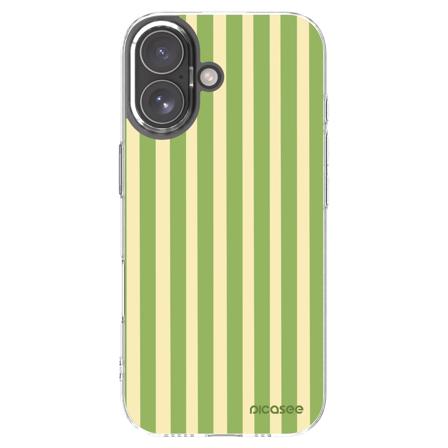 Picasee silikonowe przeźroczyste etui na Apple iPhone 17 - Lines Matcha