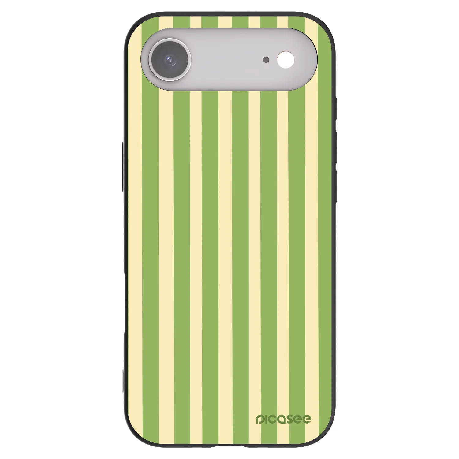 Picasee silikonowe czarne etui na Apple iPhone Air - Lines Matcha