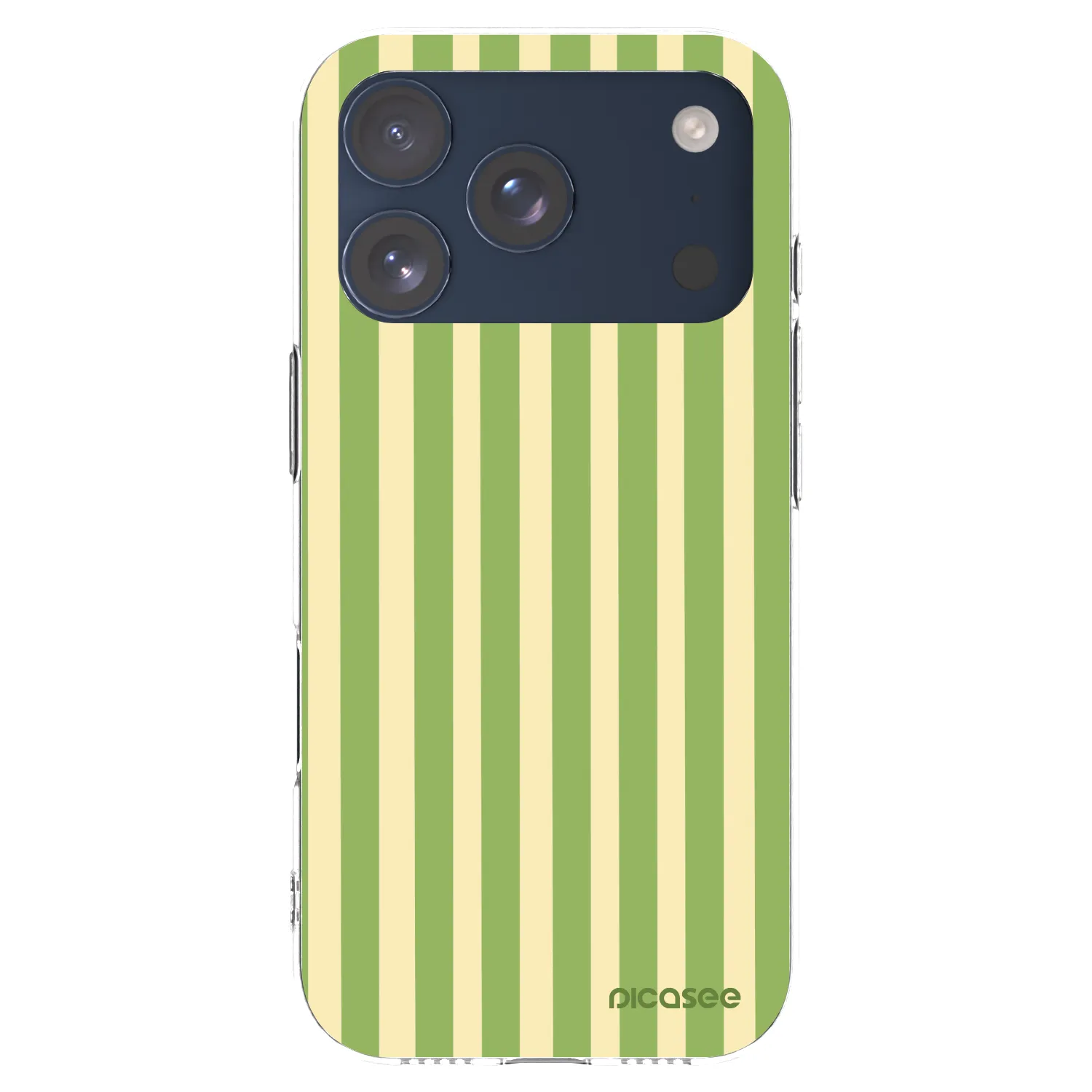 Picasee silikonowe przeźroczyste etui na Apple iPhone 17 Pro - Lines Matcha