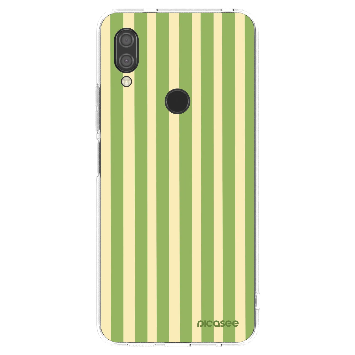 Picasee silikonowe przeźroczyste etui na Xiaomi Redmi 7 - Lines Matcha