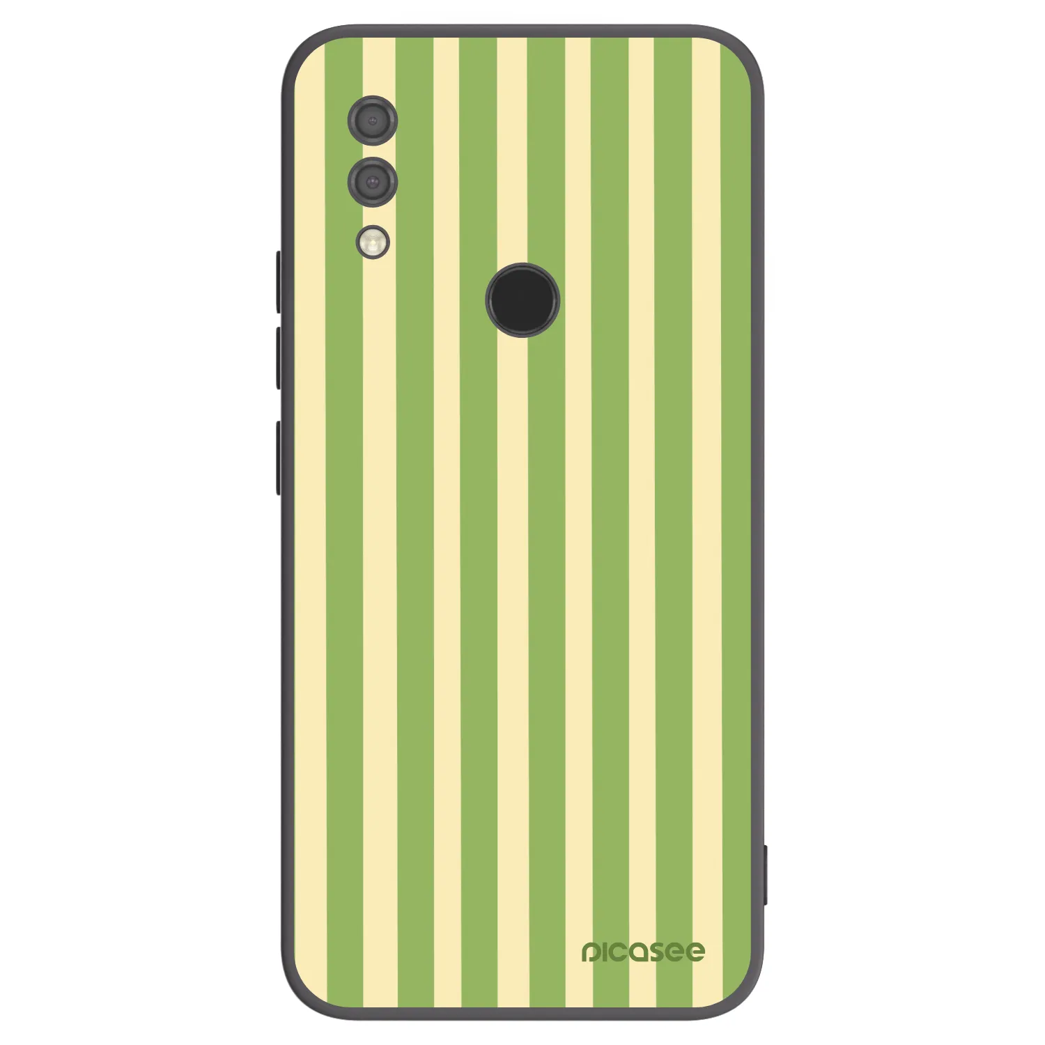 Picasee silikonowe czarne etui na Xiaomi Redmi 7 - Lines Matcha