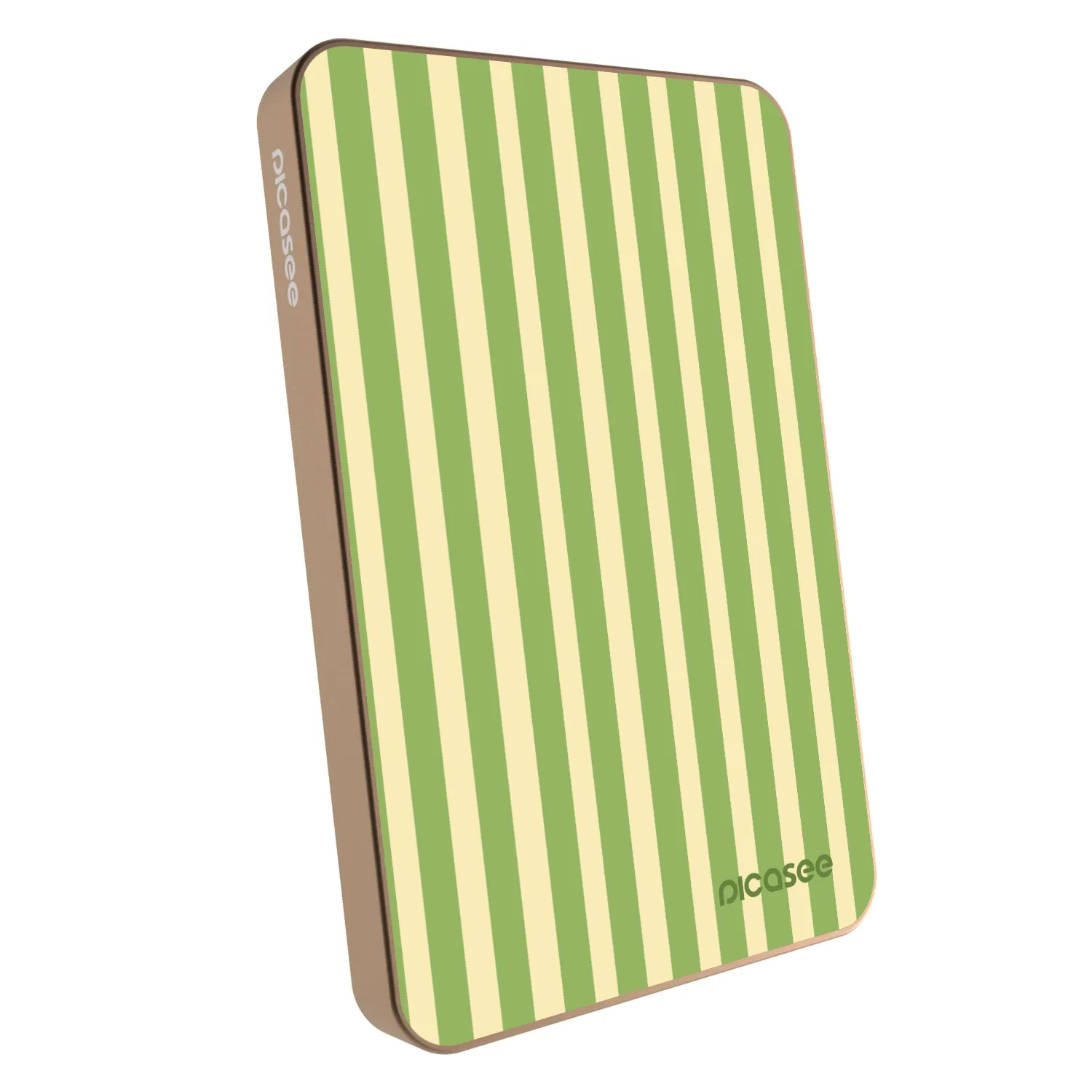 Picasee Powerbank z MagSafe 5 000 mAh Złoty - Lines Matcha