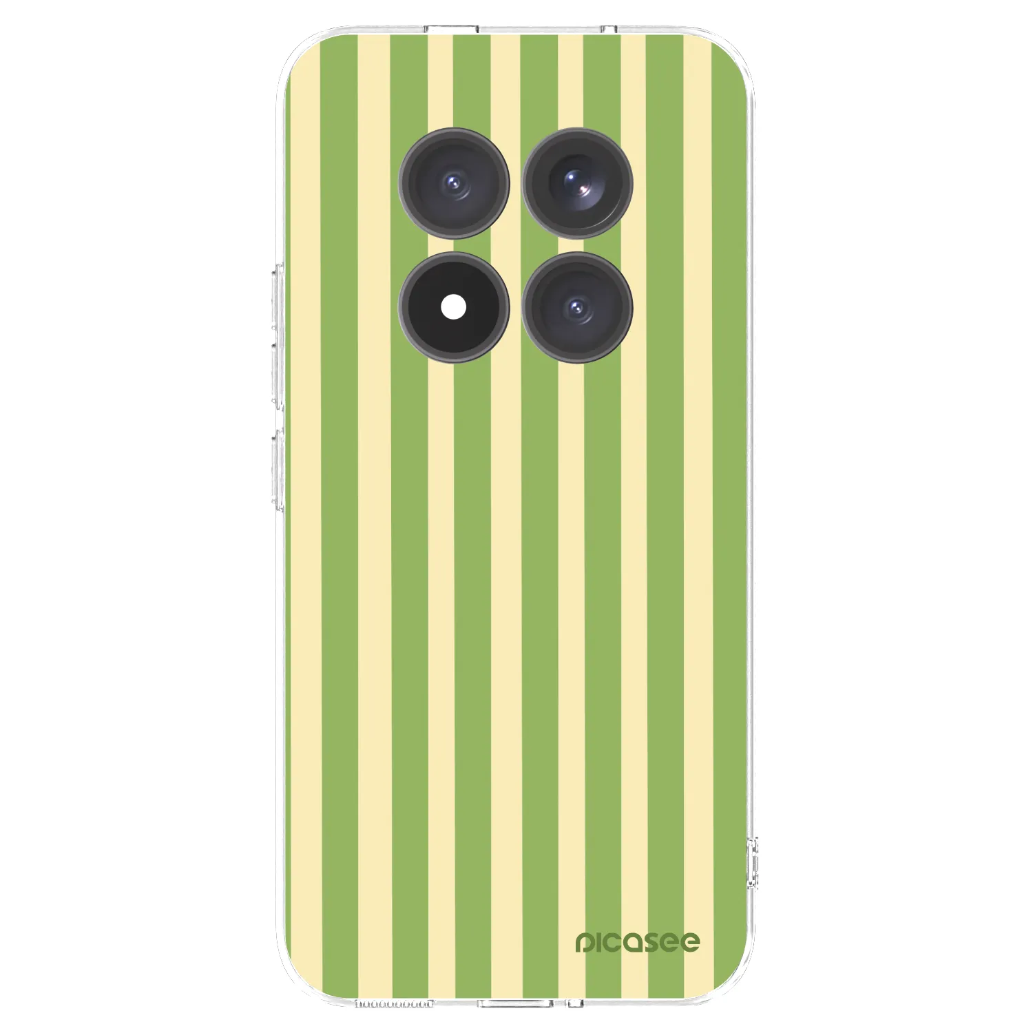 Picasee silikonowe przeźroczyste etui na Xiaomi Redmi Note 15 Pro+ - Lines Matcha