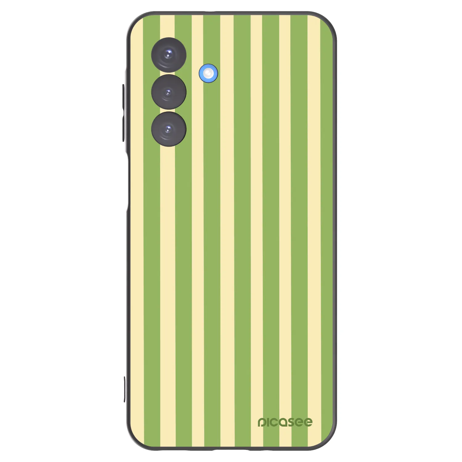 Picasee silikonowe czarne etui na Samsung Galaxy A17 5G - Lines Matcha