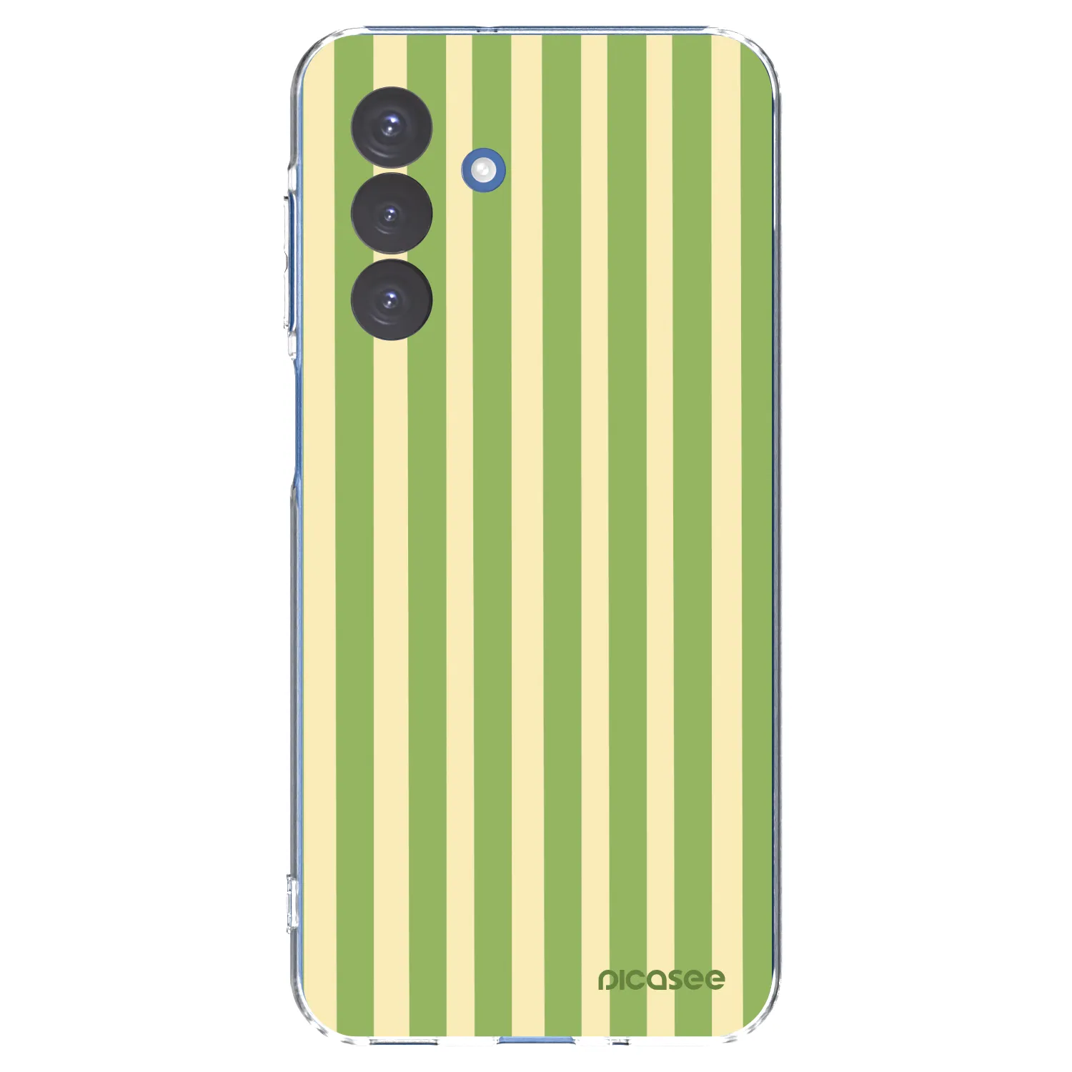 Picasee silikonowe przeźroczyste etui na Samsung Galaxy A17 5G - Lines Matcha