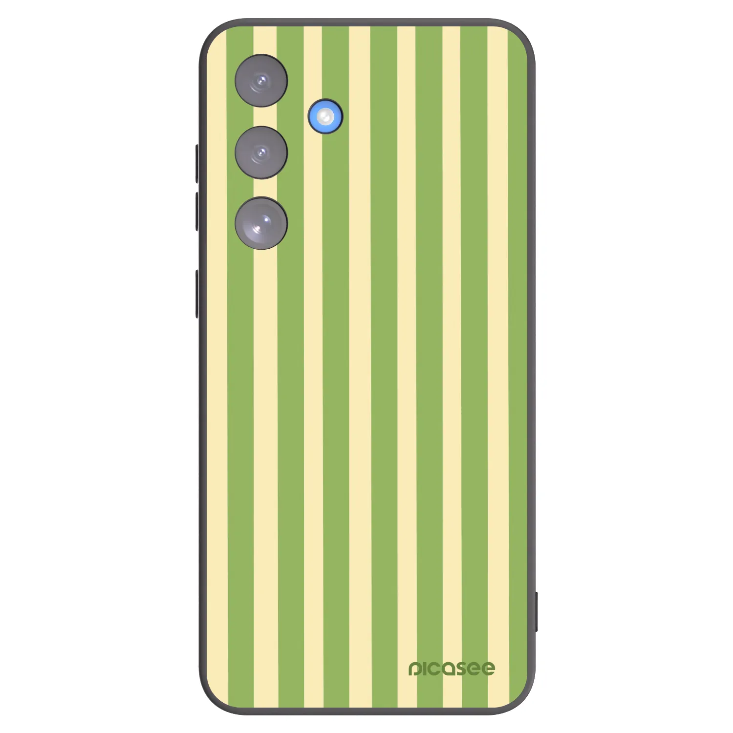 Picasee silikonowe czarne etui na Samsung Galaxy S25 FE 5G - Lines Matcha