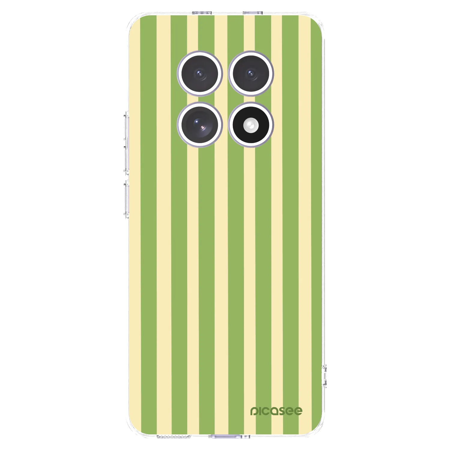 Picasee silikonowe przeźroczyste etui na Xiaomi Redmi Note 15 4G - Lines Matcha
