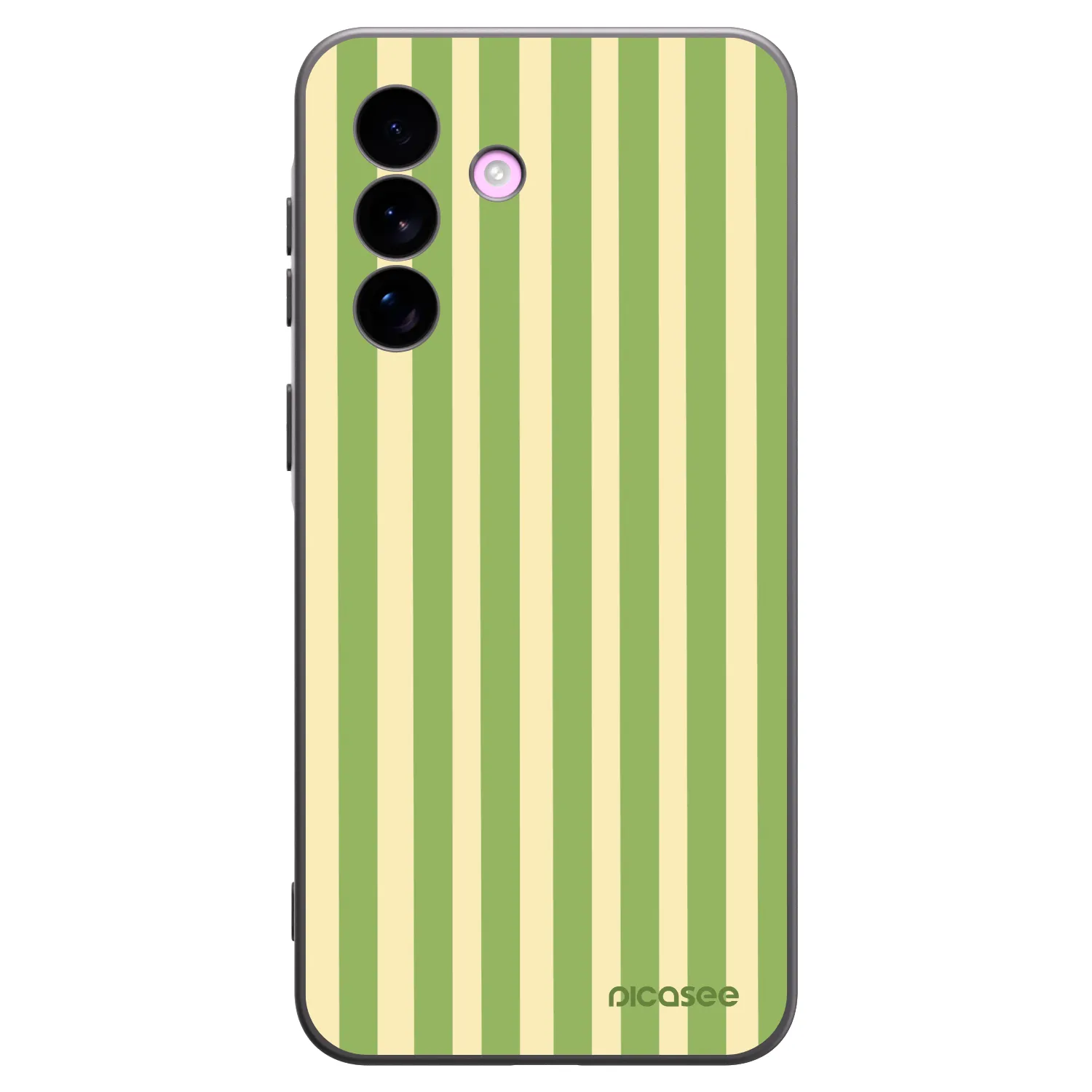 Picasee silikonowe czarne etui na Samsung Galaxy A57 5G - Lines Matcha