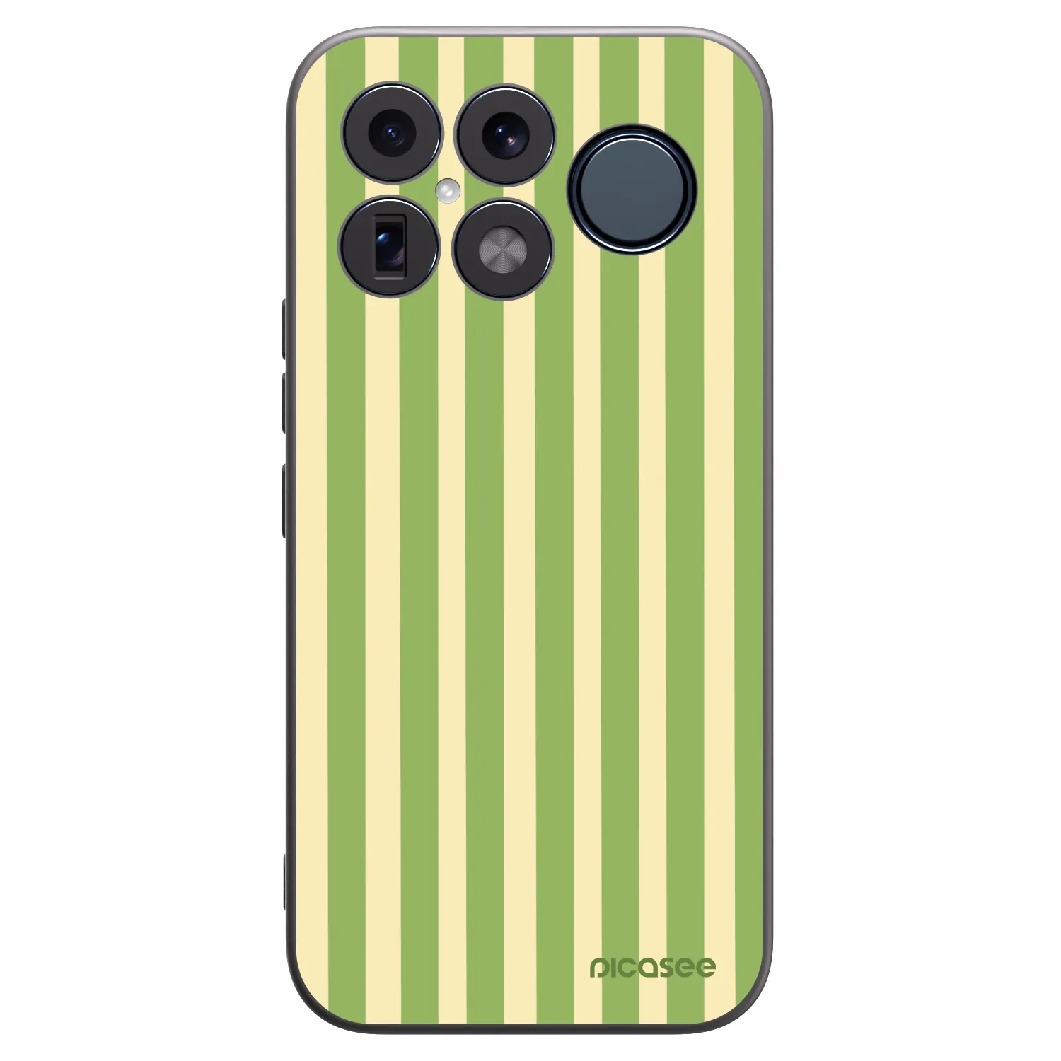 Picasee silikonowe czarne etui na Xiaomi Poco F8 Ultra - Lines Matcha