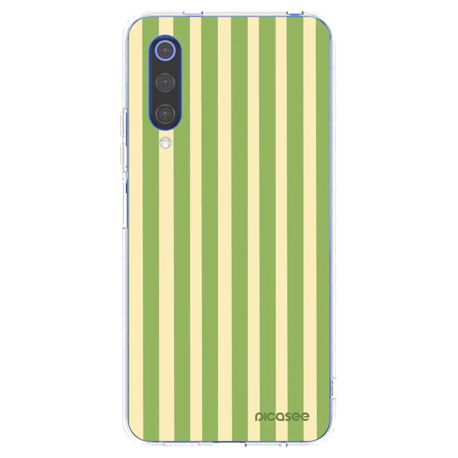 Picasee silikonowe przeźroczyste etui na Xiaomi Mi 9 SE - Lines Matcha