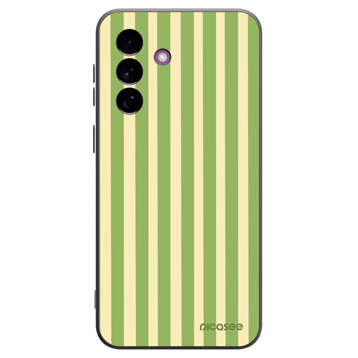 Picasee silikonowe czarne etui na Samsung Galaxy A37 - Lines Matcha