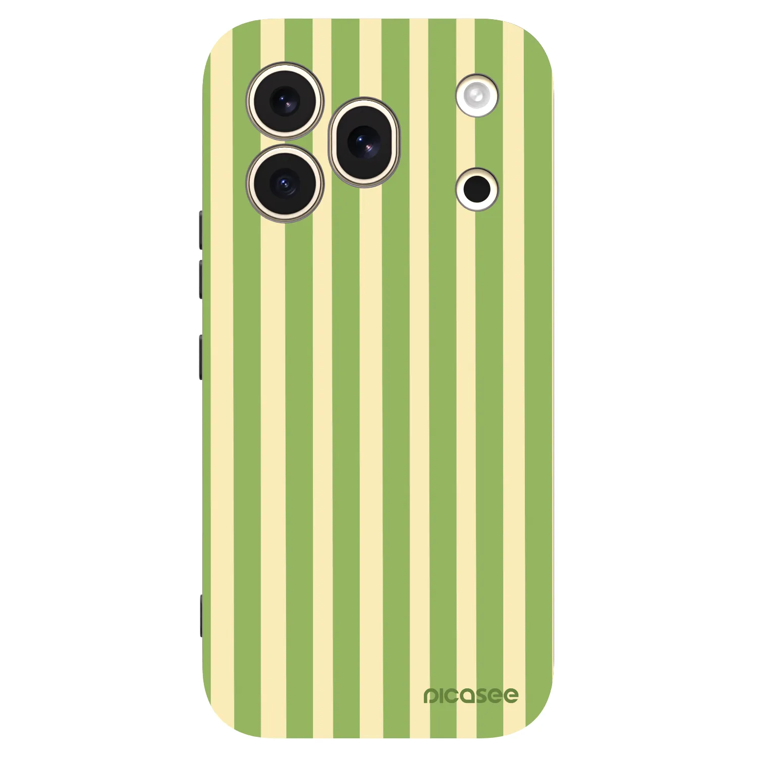 Picasee silikonowe czarne etui na Honor 600 Pro - Lines Matcha