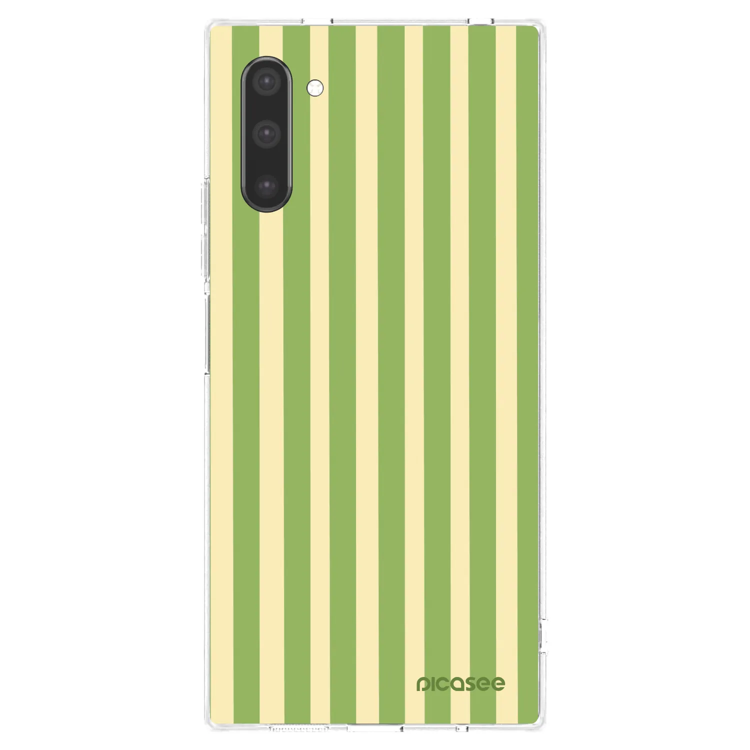 Picasee silikonowe przeźroczyste etui na Samsung Galaxy Note 10 N970F - Lines Matcha