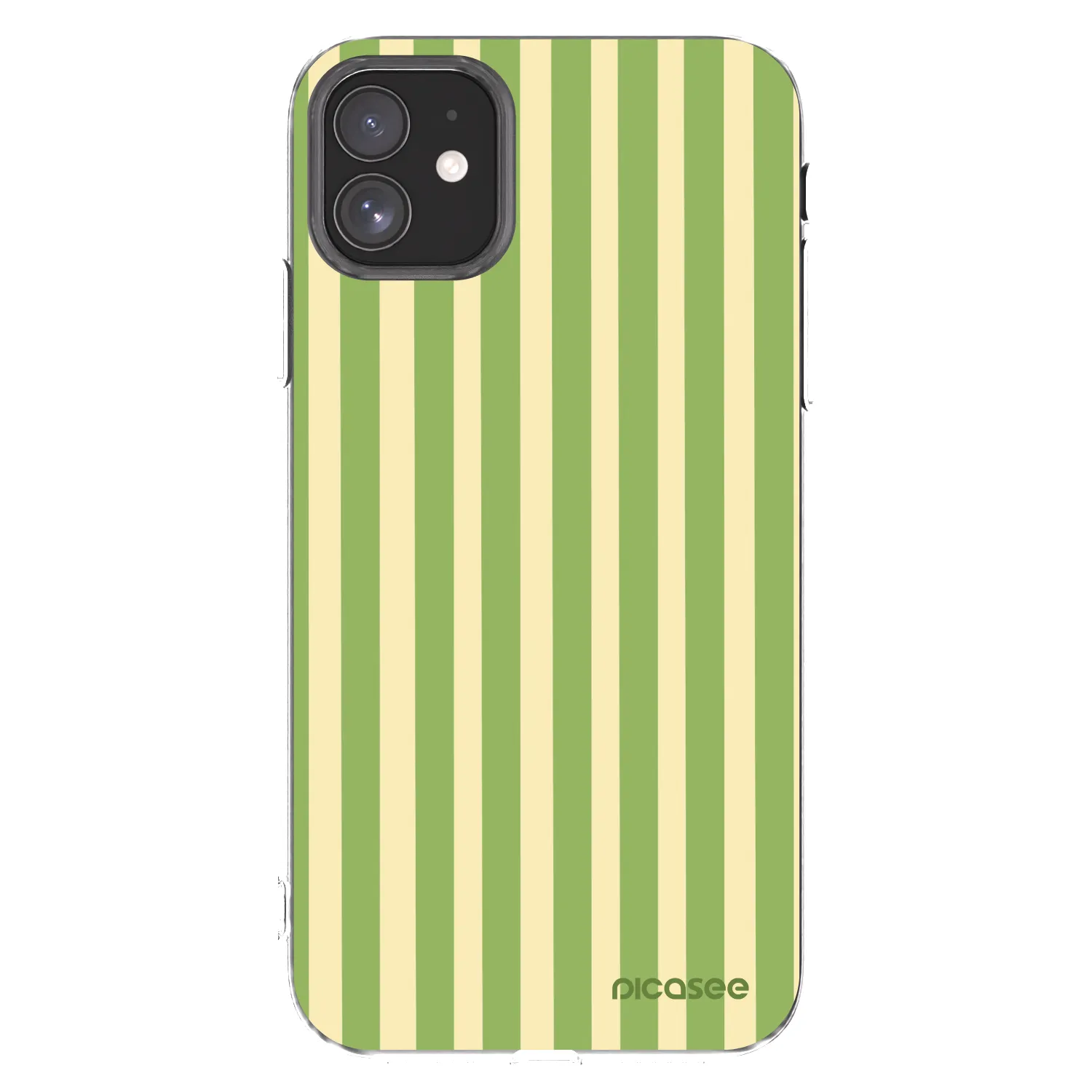 Picasee silikonowe przeźroczyste etui na Apple iPhone 11 - Lines Matcha