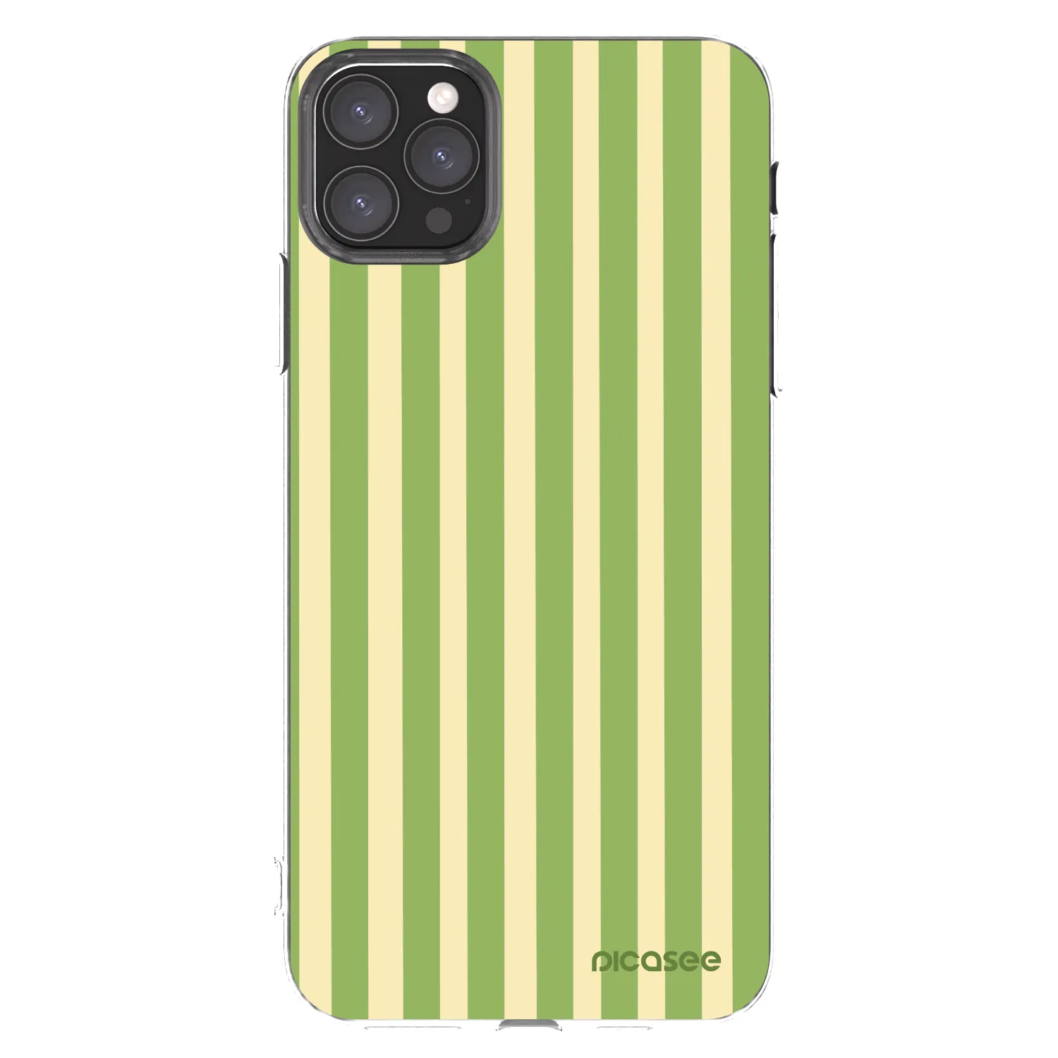 Picasee silikonowe przeźroczyste etui na Apple iPhone 11 Pro Max - Lines Matcha