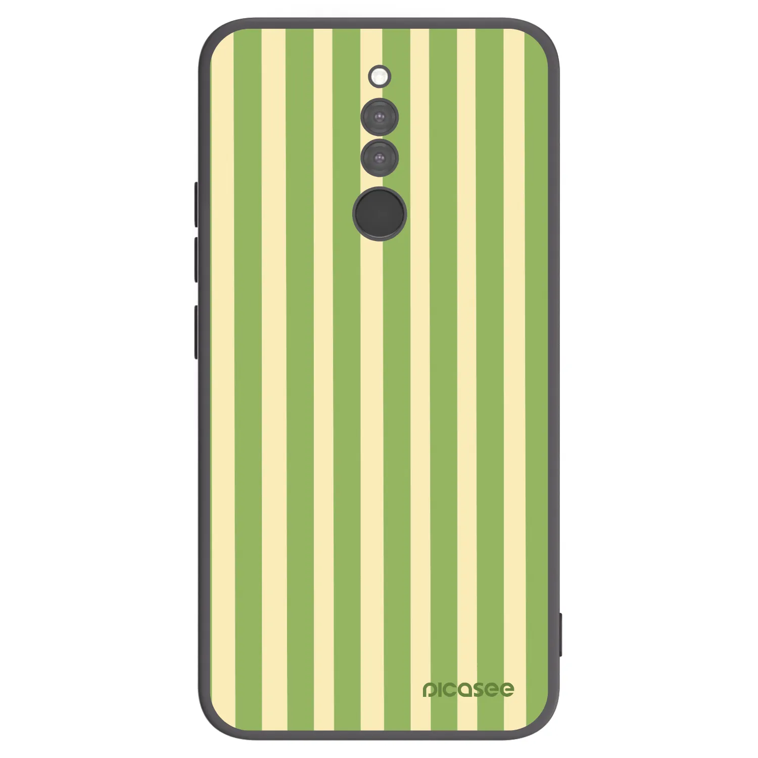 Picasee silikonowe czarne etui na Xiaomi Redmi 8 - Lines Matcha