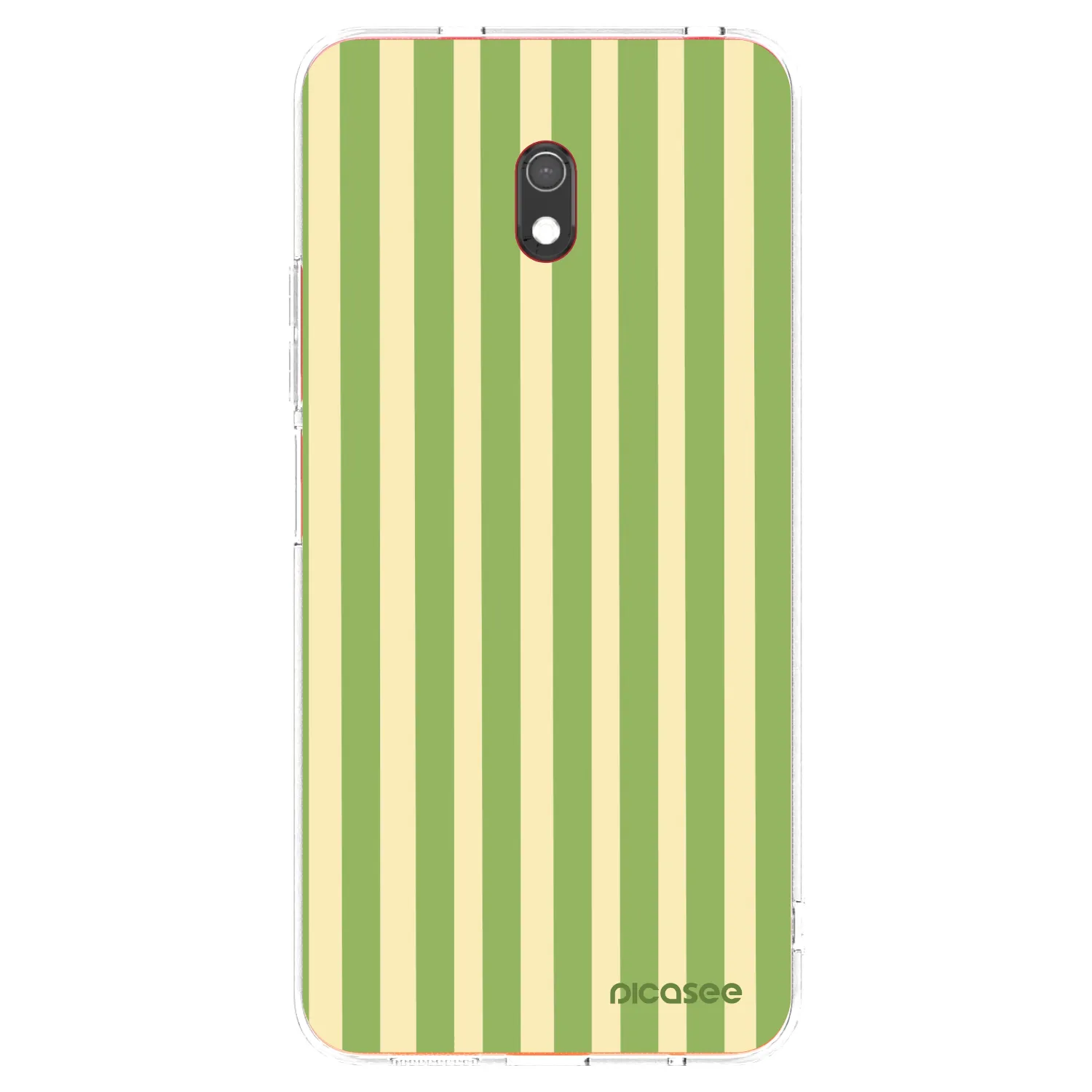 Picasee silikonowe przeźroczyste etui na Xiaomi Redmi 8A - Lines Matcha