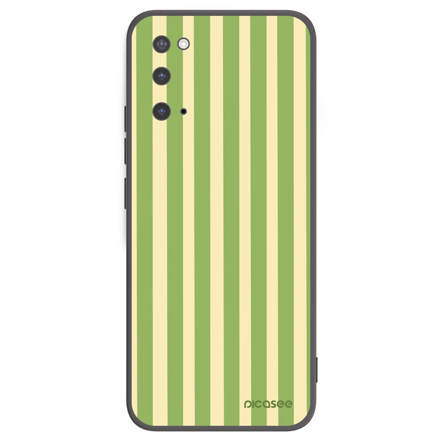 Picasee silikonowe czarne etui na Samsung Galaxy S20 G980F - Lines Matcha