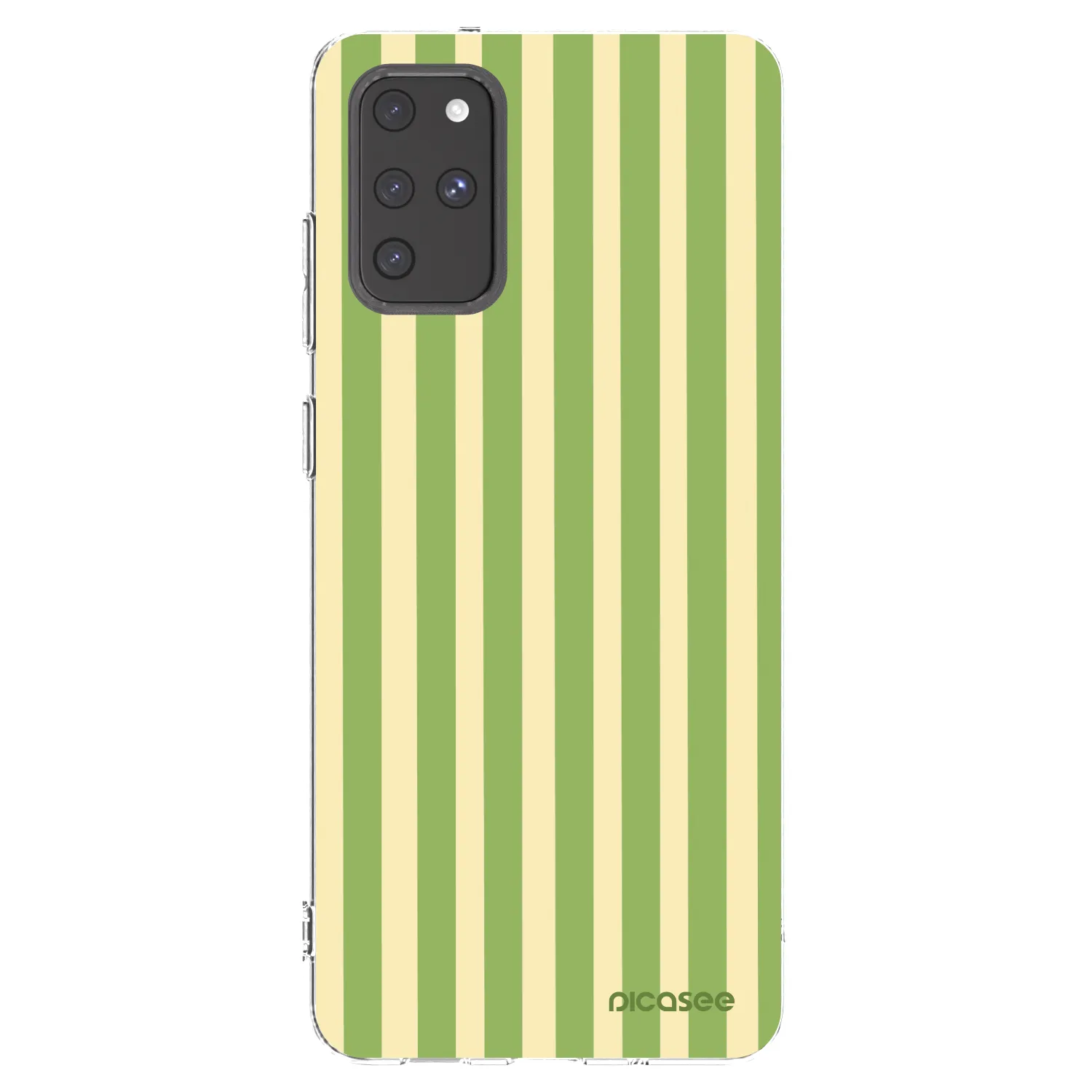 Picasee silikonowe przeźroczyste etui na Samsung Galaxy S20+ G985F - Lines Matcha