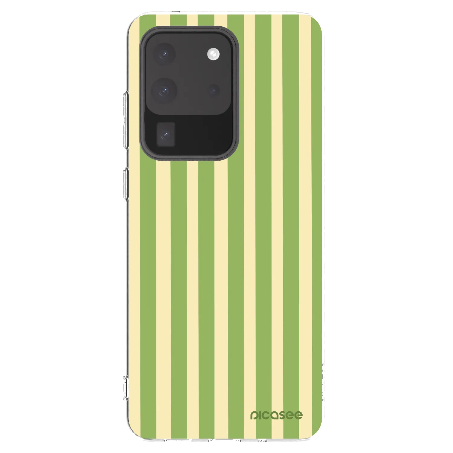 Picasee silikonowe przeźroczyste etui na Samsung Galaxy S20 Ultra 5G G988F - Lines Matcha