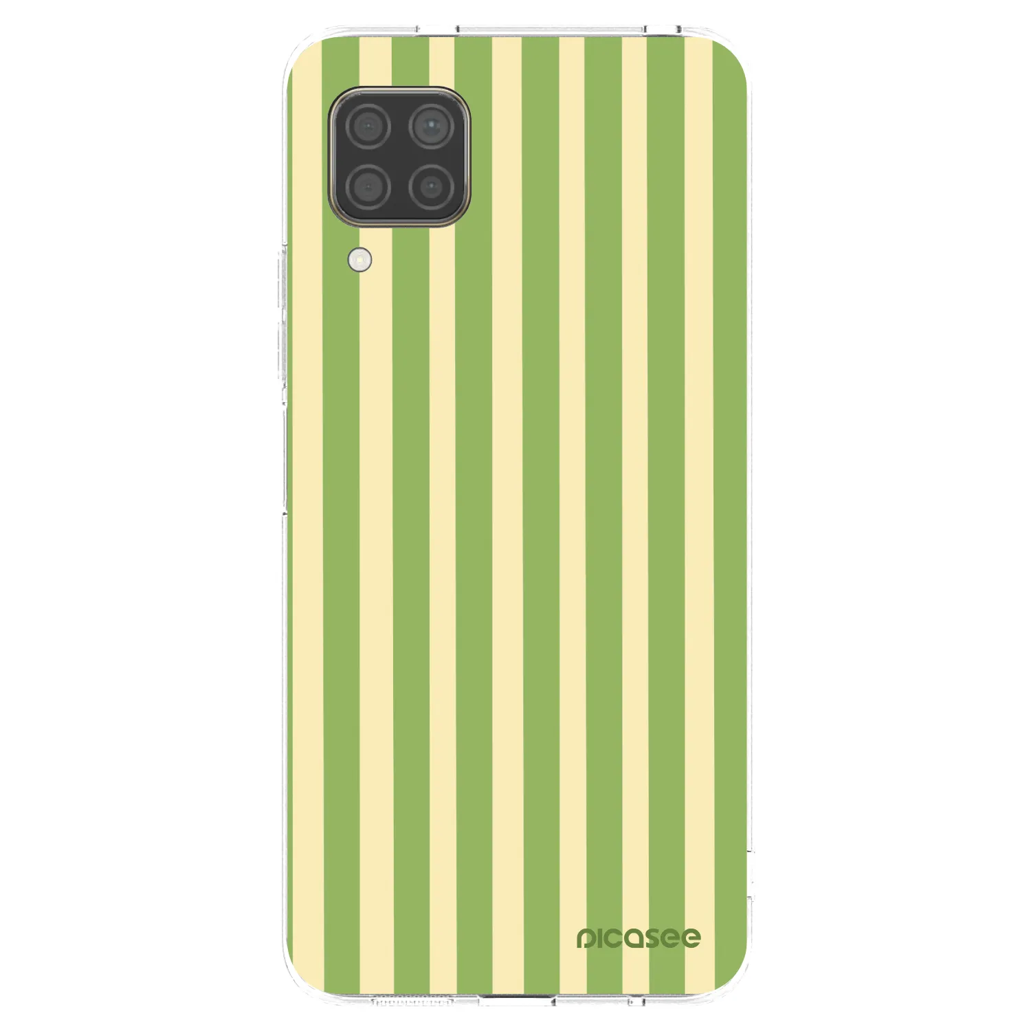 Picasee silikonowe przeźroczyste etui na Huawei P40 Lite - Lines Matcha