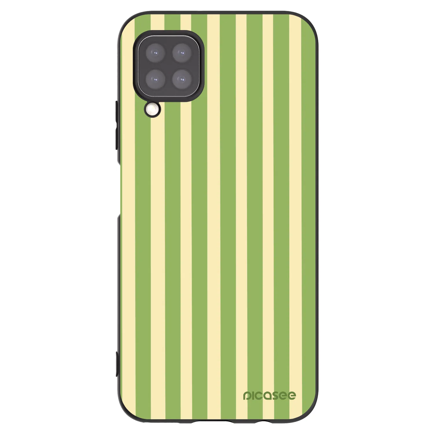 Picasee silikonowe czarne etui na Huawei P40 Lite - Lines Matcha