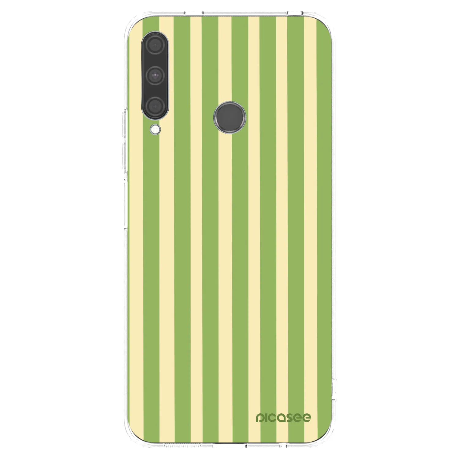 Picasee silikonowe przeźroczyste etui na Huawei P40 Lite E - Lines Matcha