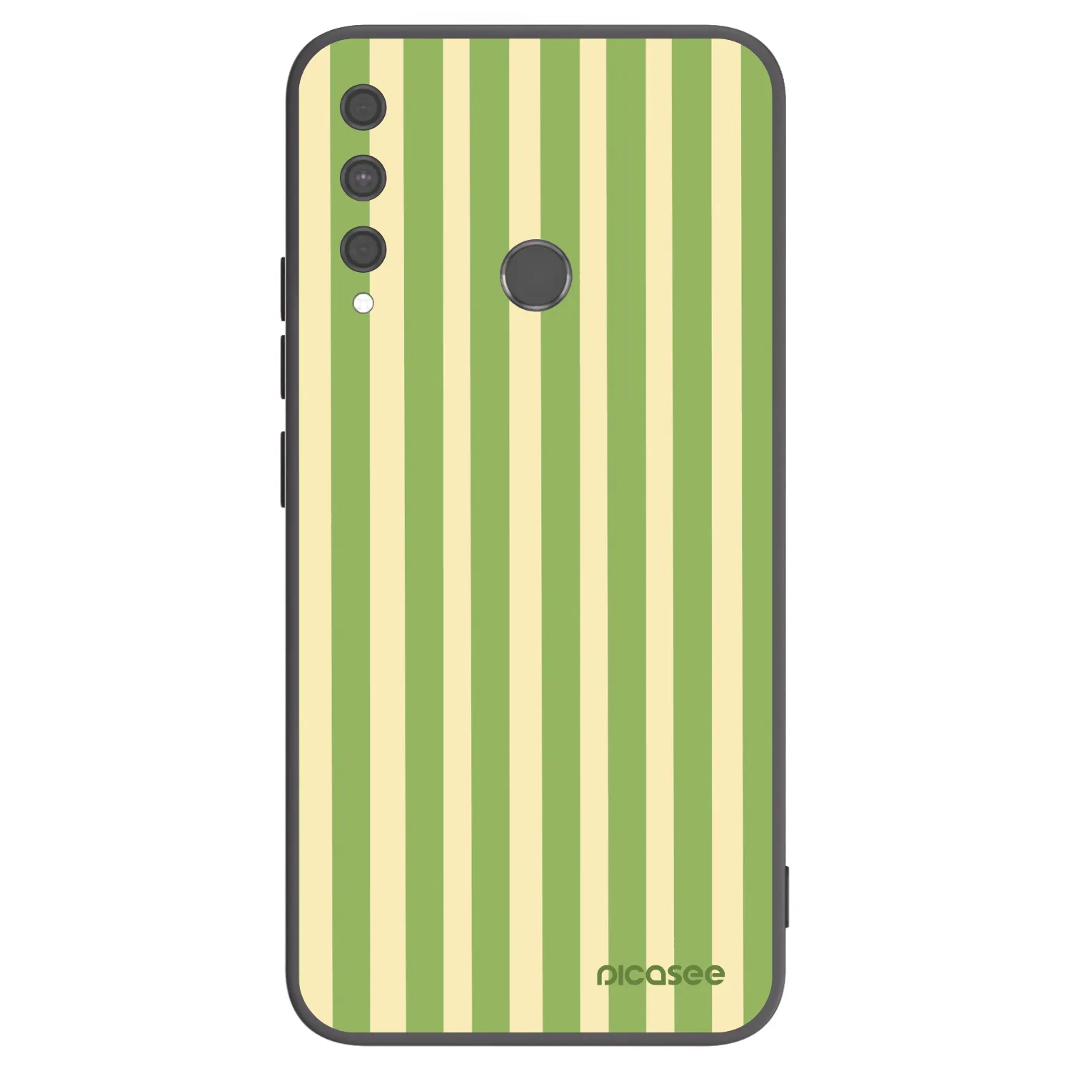Picasee silikonowe czarne etui na Huawei P40 Lite E - Lines Matcha