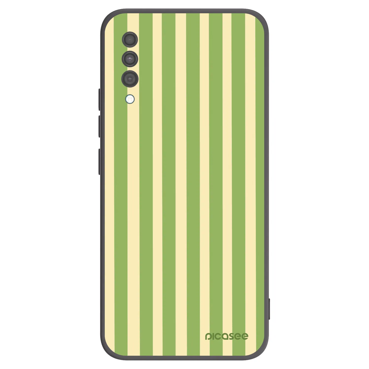 Picasee silikonowe czarne etui na Samsung Galaxy A30s A307F - Lines Matcha